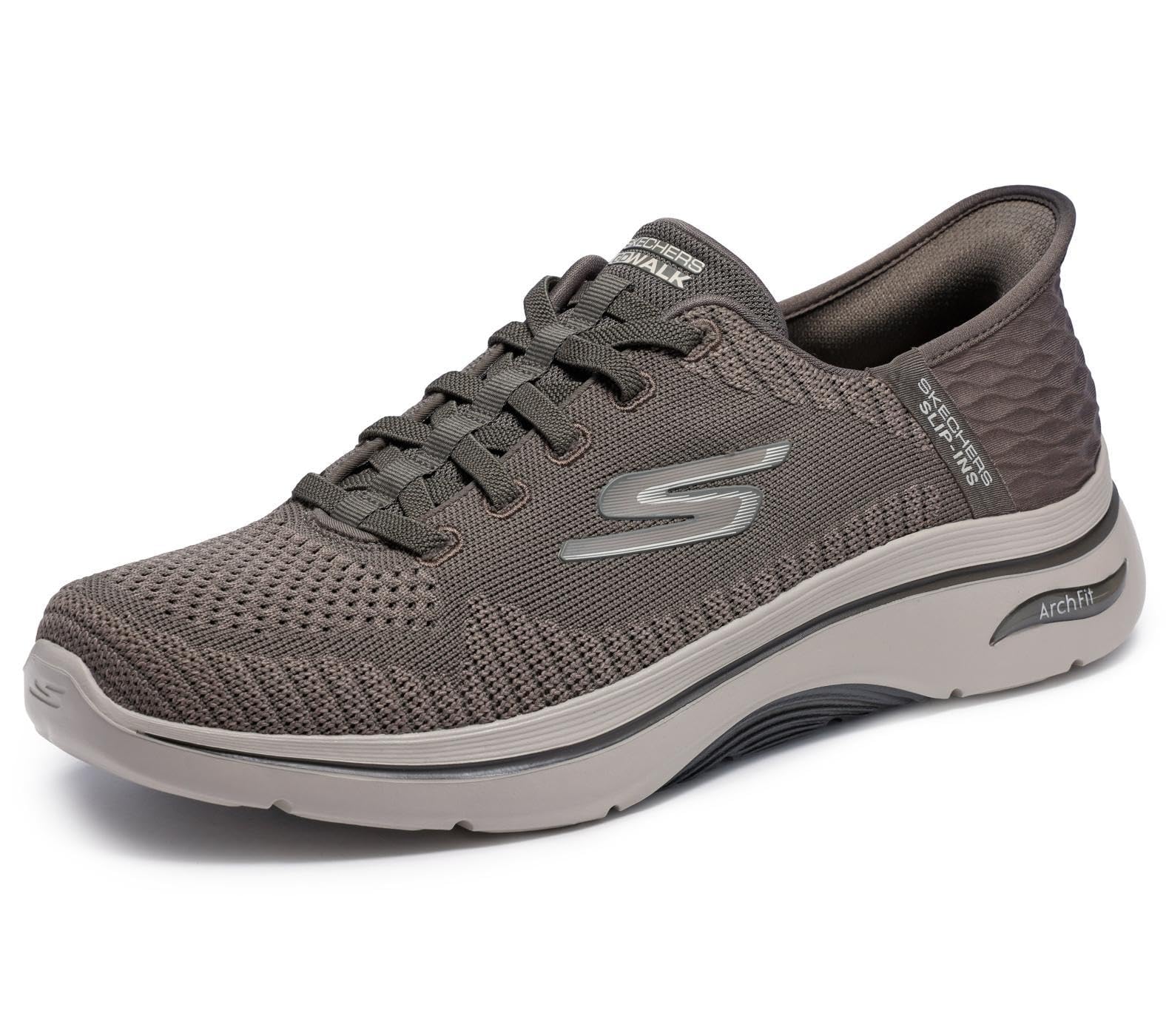 Skechers Men's Gray Sneakers, 9 Uk, Frances