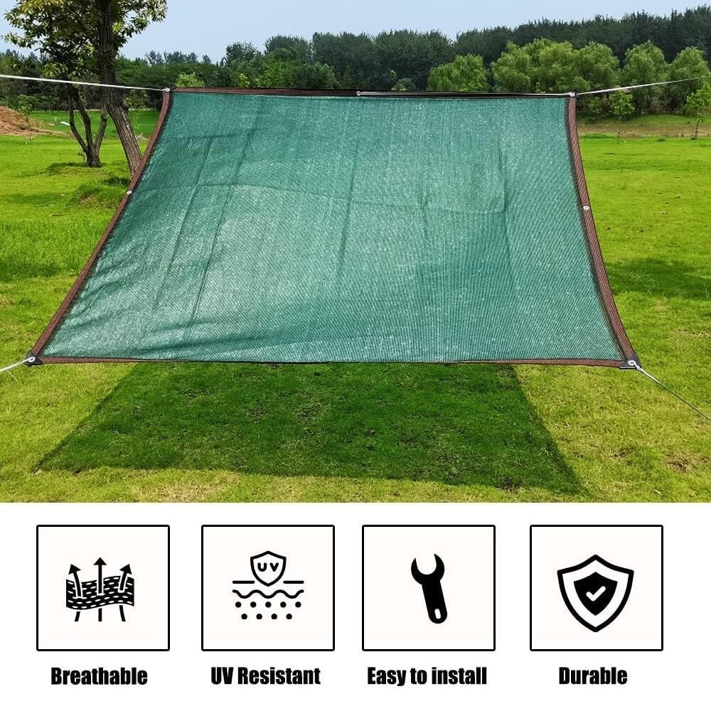 Rete ombreggiante per pergola da esterni, protezione UV al 90%, per terrazze e verande (1 x 2 m, 2 x 5 m, 4 x 4 m, 5 x 8 m, 6 x 10 m, 4 x 9 m)