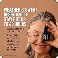 Vista 6 de BOLDIFY Polvo de línea capilar (gris), fórmula instantánea a prueba de manchas de 48 horas que se bloquea para cabello de cuerpo completo y barba