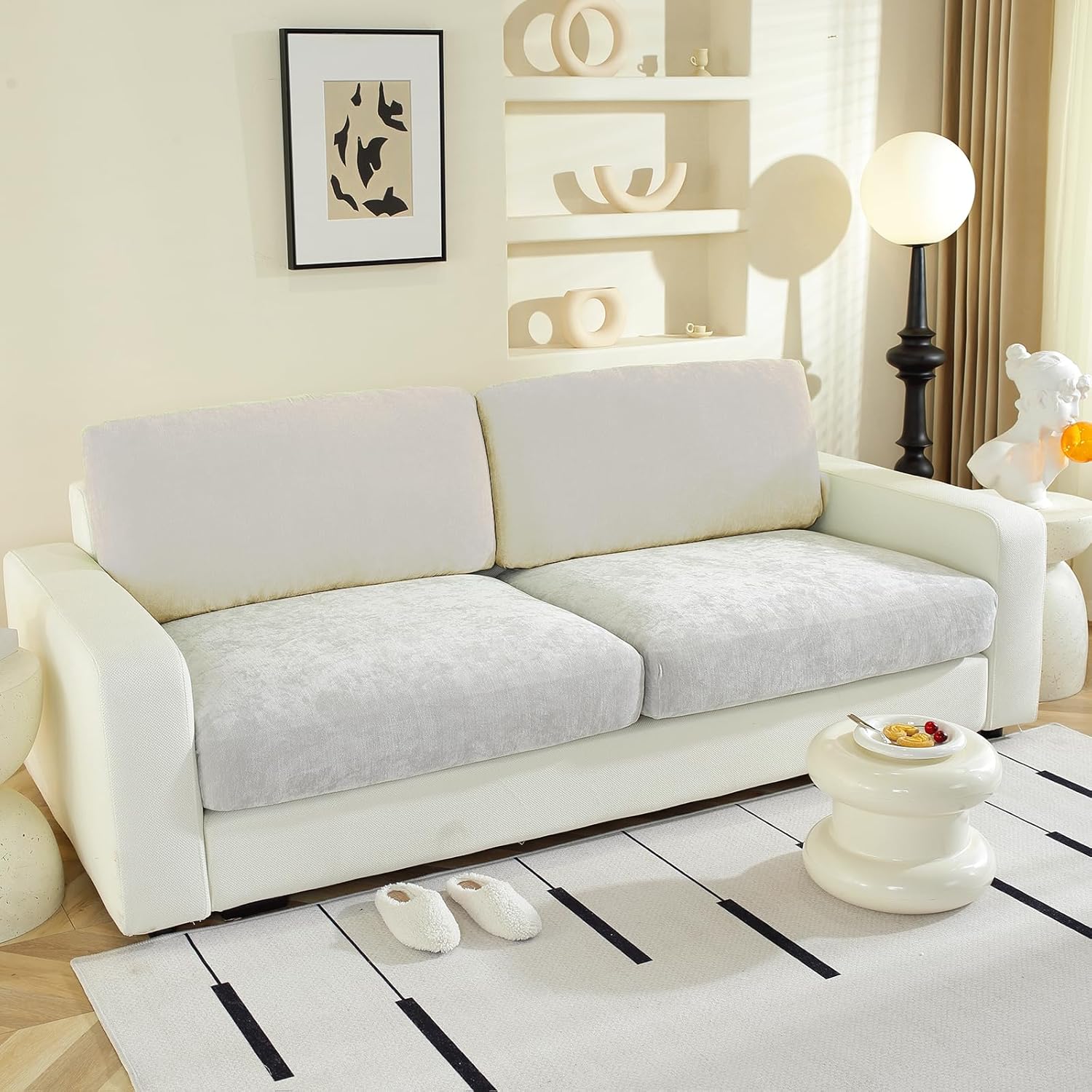 WEYOND Couch Cushion Covers Individual Large Super Stretch