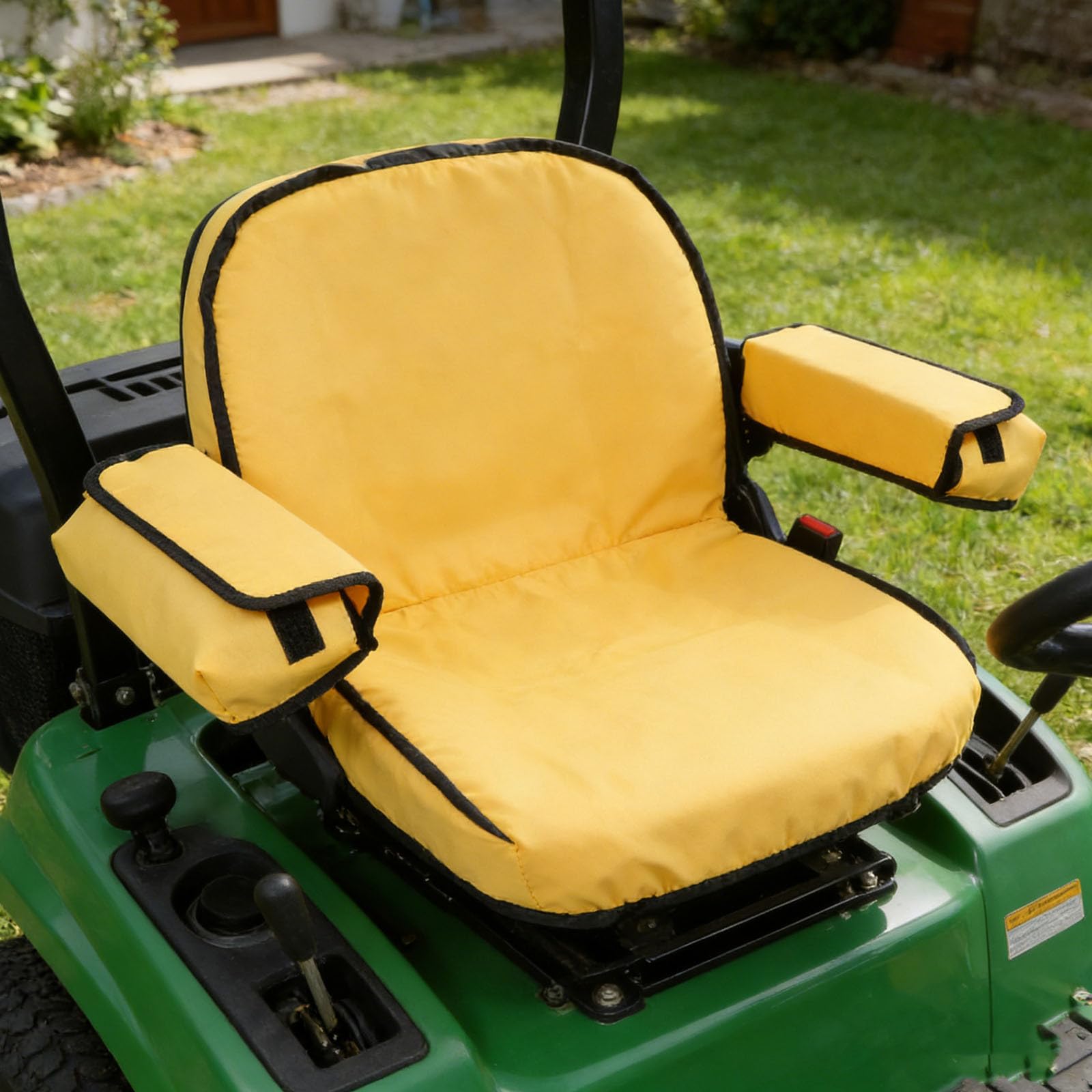 Yardenfun Sitzbezug für Kompakttraktoren mit Tasche – Wasserdichter Sitzbezug aus Polyester für Rasenmäher – Ersatzteil zum Schutz von Traktoren für Nutzfahrzeuge Und Kleine Landwirtschaftliche