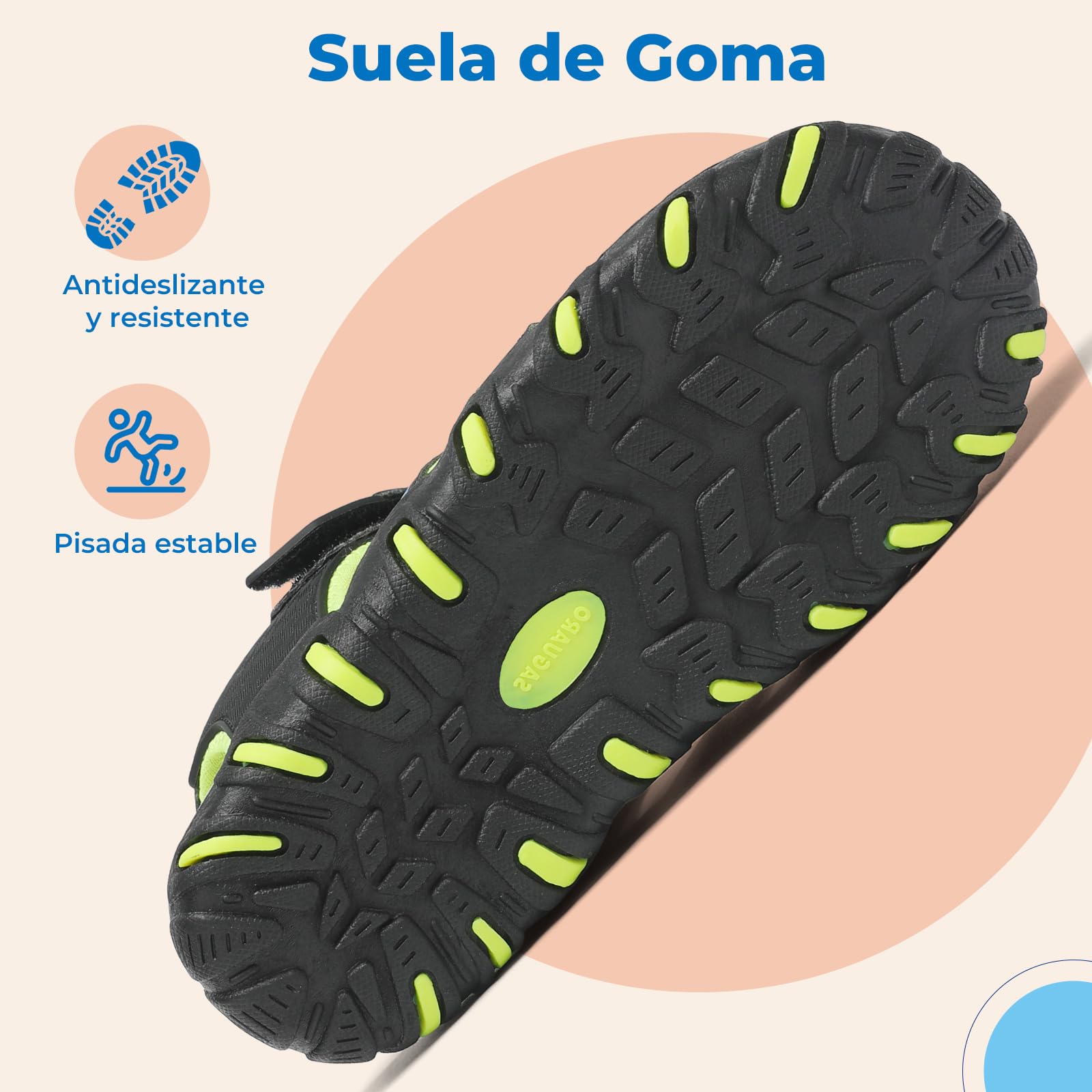 SAGUARO Sandalias Calzado de Verano para Niños Puntera Cerrada para Trekking y Senderismo Tallas 25-38 — view 7