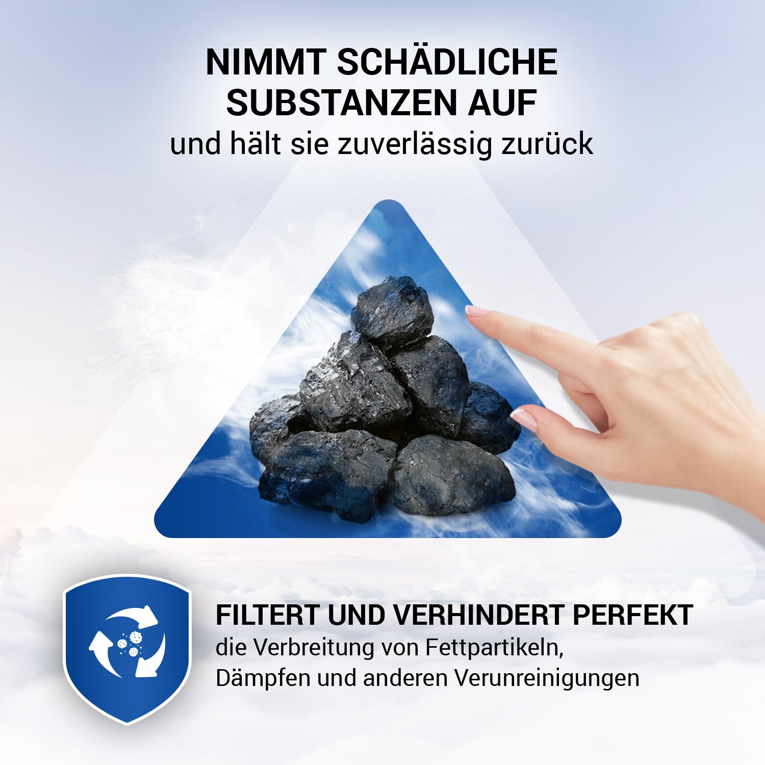 VIOKS 2x Aktivkohlefilter Dunstabzugshaube Ersatz für Siеmens LZ45510 | Kohlefilter Filter, 300x198x23 mm, ersetzt DSZ4551 11025805 11008080, für Dunstabzug