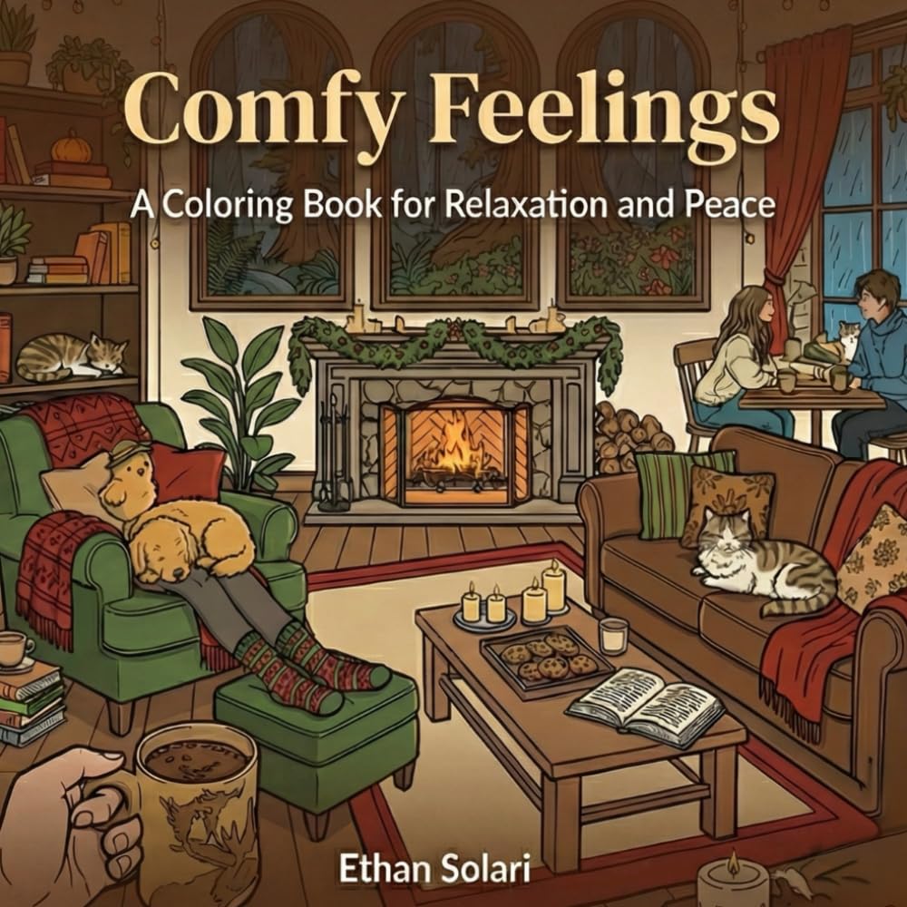 Comfy Feelings: Simple & Cute Coloring Books