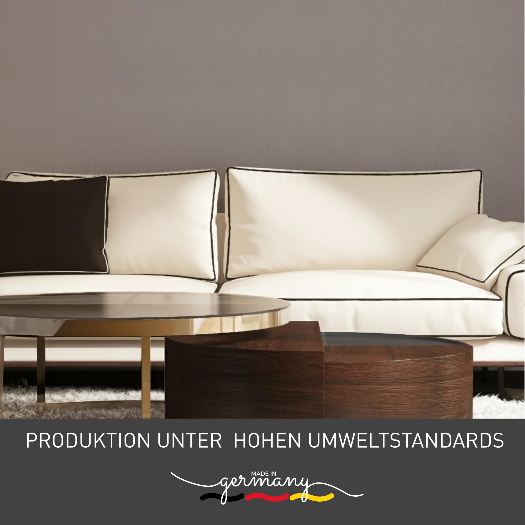 Craft Colors® 5L hochwertige Wandfarbe edelmatt, Kreidefarbe made in Germany, DESIGN Collection No. 730 warmes grau