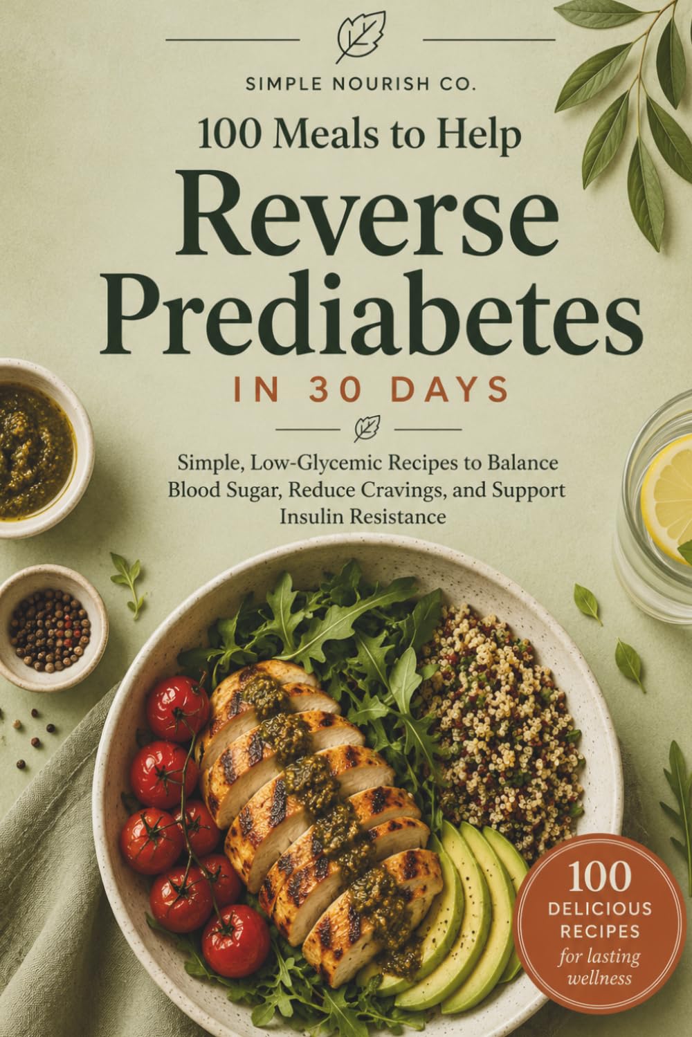 100 Meals to Help Reverse Prediabetes in 30 days: Simple, Low-Glycemic Recipes to Balance Blood Sugar, Reduce Cravings, and Support Insulin Health