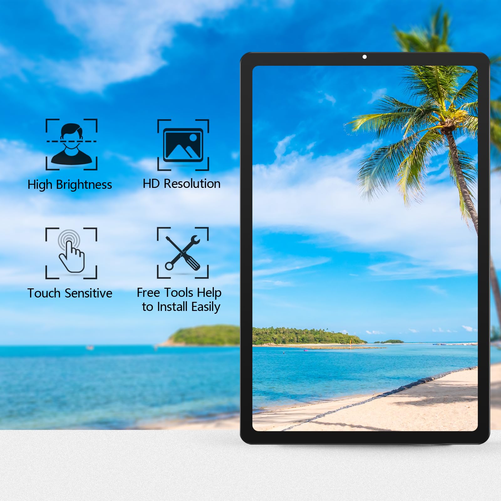 Écran LCD Tactile Xiaomi Pad 5/5 Pro 11.0" Assemblé Digitizer avec Outils de Réparation Noir