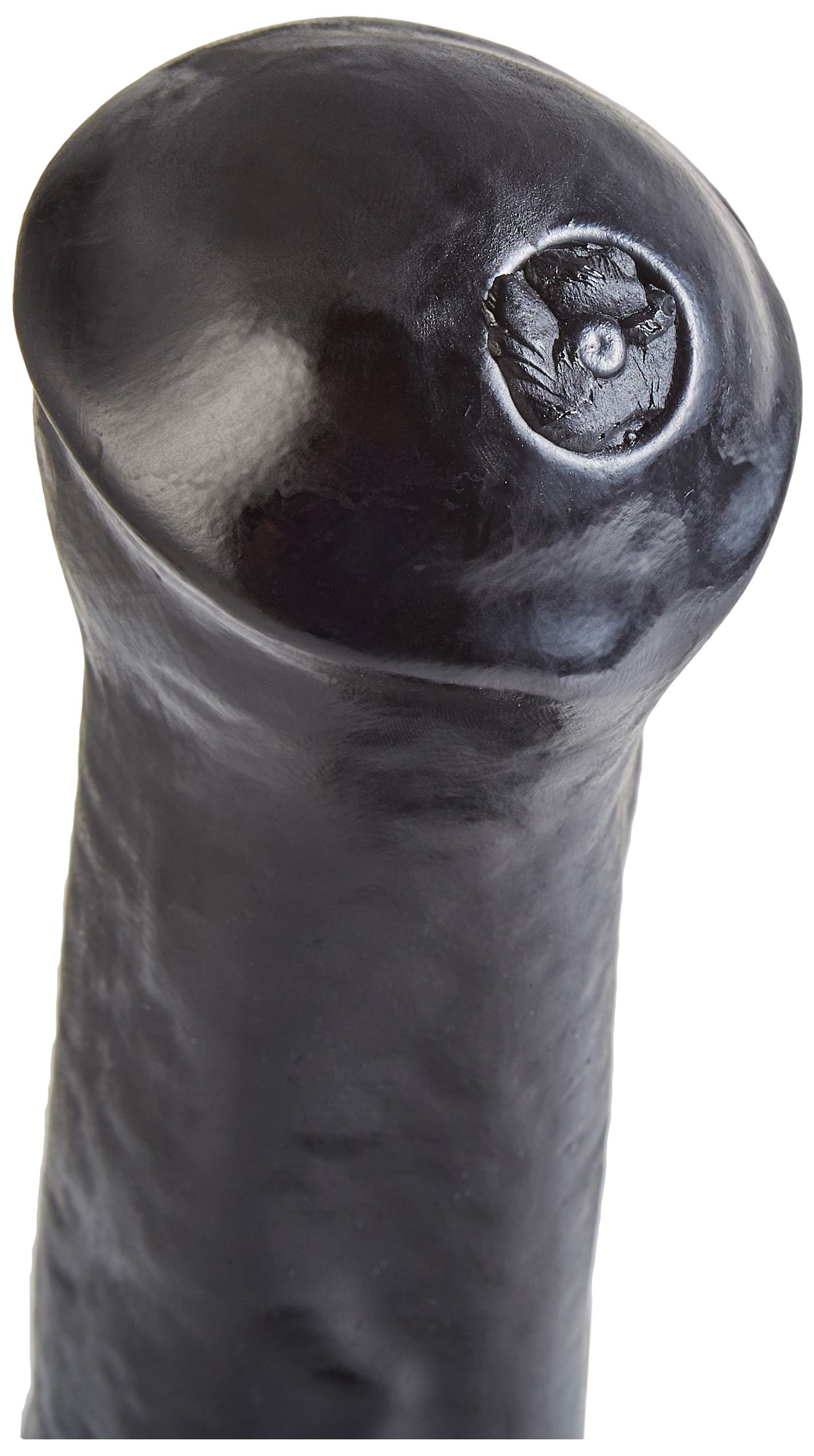 Dildo animale (cavallo Frisone), circa 33 x 5,6 cm, nero, riproduzione realistica