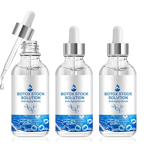 Botox Stock Solution - Suero facial antienvejecimiento, colágeno, ácido hialurónico, ceramida y vitamina C, hidratación intensa que reduce las