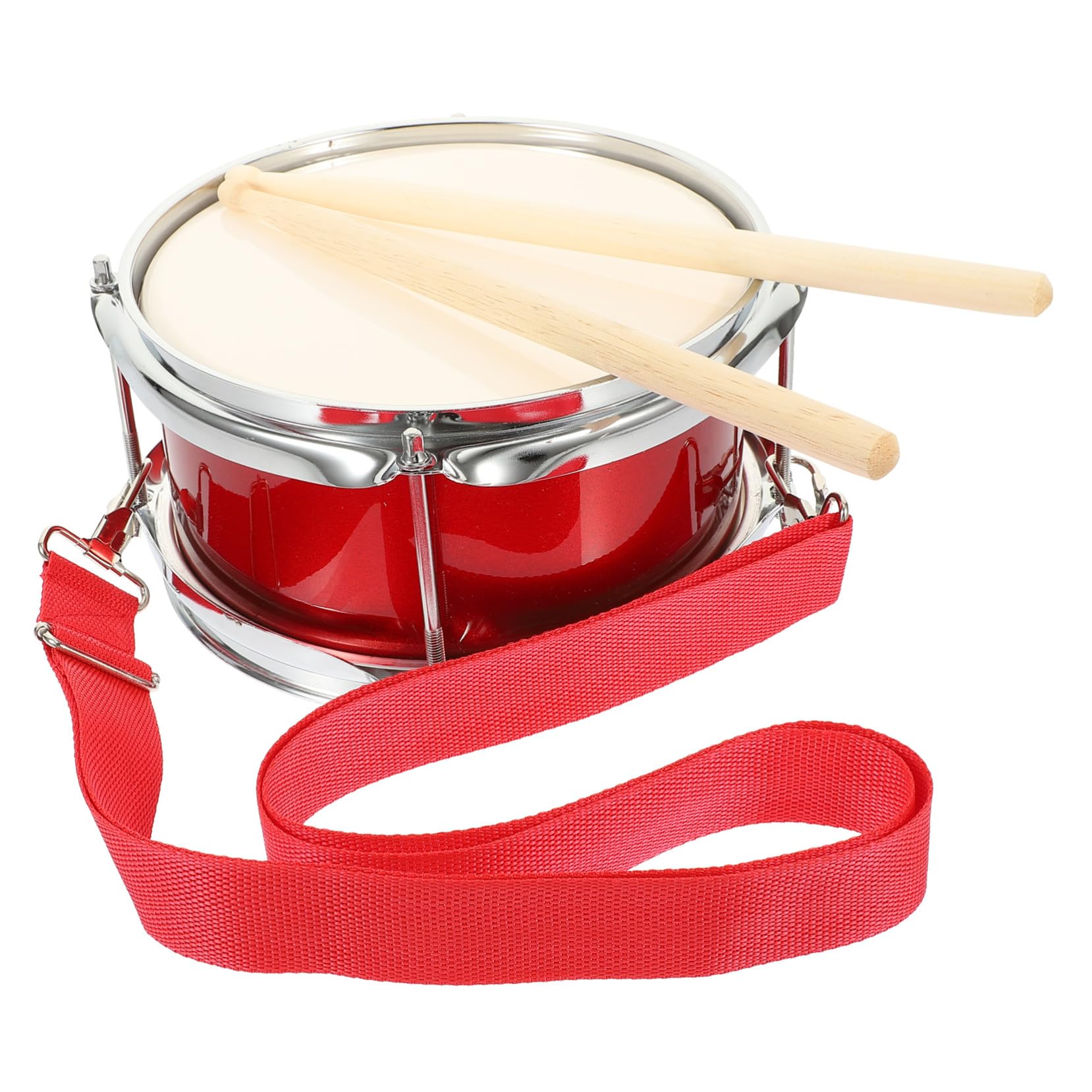 Instrumento de Percusión Militar para Niños de Metal y Madera Resistente al Desgaste Adecuado para Principiantes y Desarrollo del Ritmo