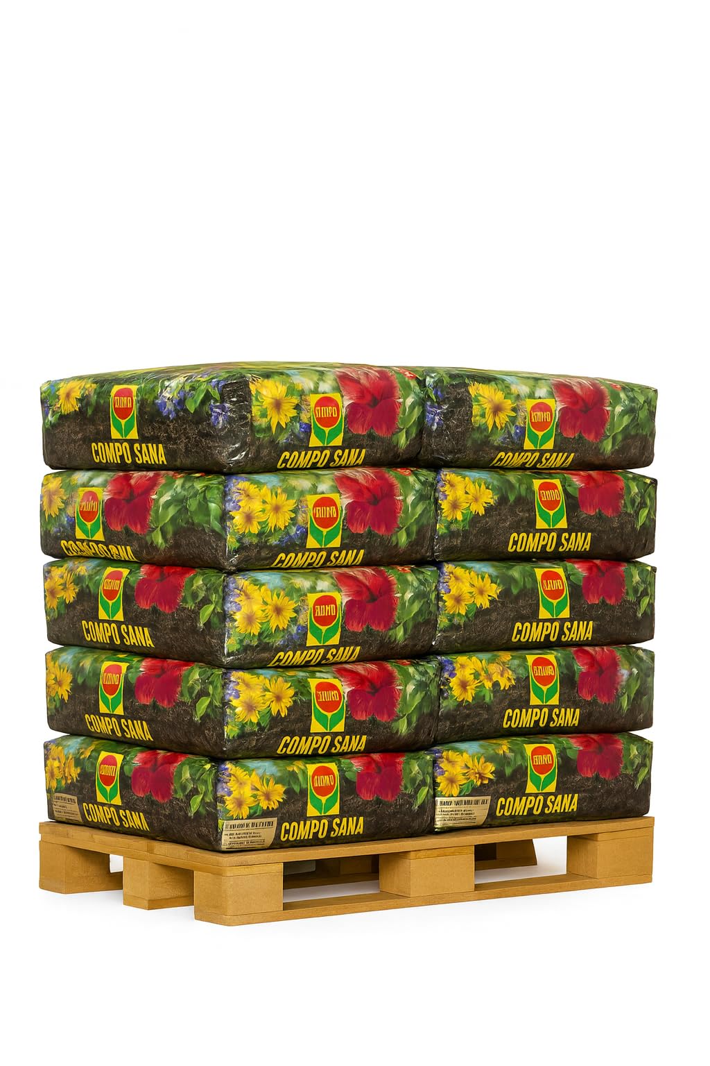 CompoSana Terriccio Universale di qualità, Per piante d'appartamento, balcone e giardino, 4 Sacchi x 80 L (Totale 320 LT)