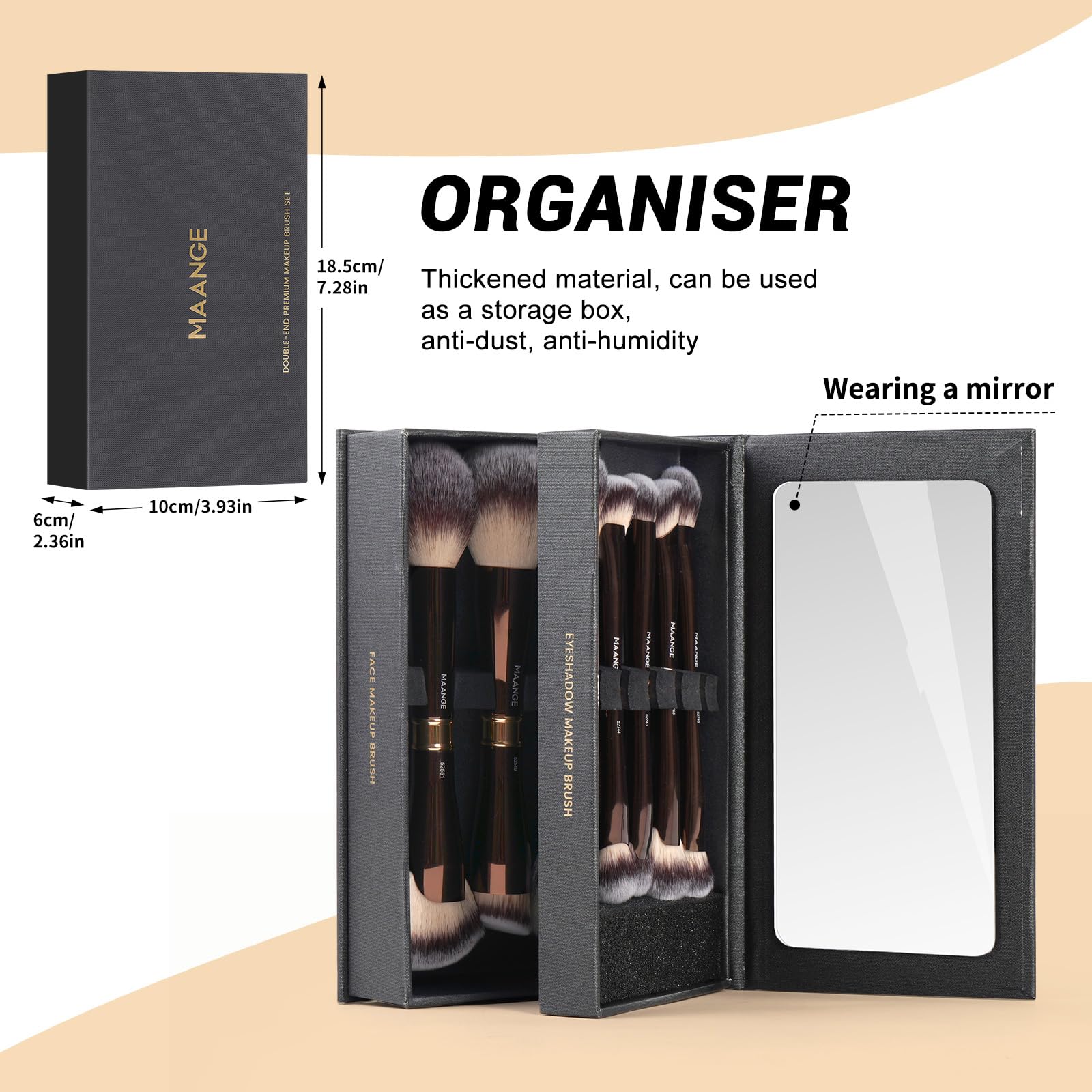 MAANGE Luxury 8-Piece Makeup Brush Set - Image 2