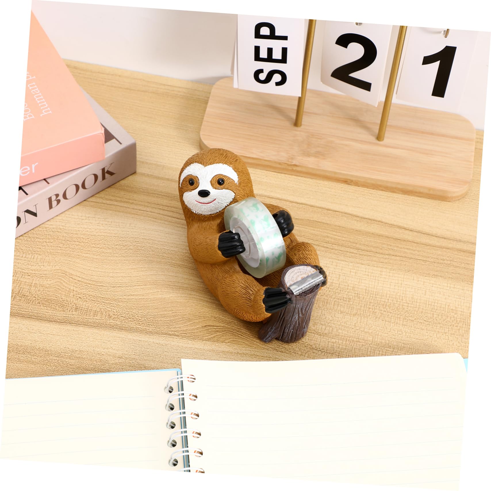 Operitacx 5 Stück Klebebandabroller Tragbarer Tape Dispenser mit Cartoon Design für Büro und Zuhause Schnelles Stabiler Halt für Verschiedene Anwendungen