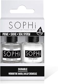 SOPHi Prime + Shine + Seal System (Primer/Sealer + Topcoat assembled in box) Non Toxic, Safe, Free of All Harsh Chemicals