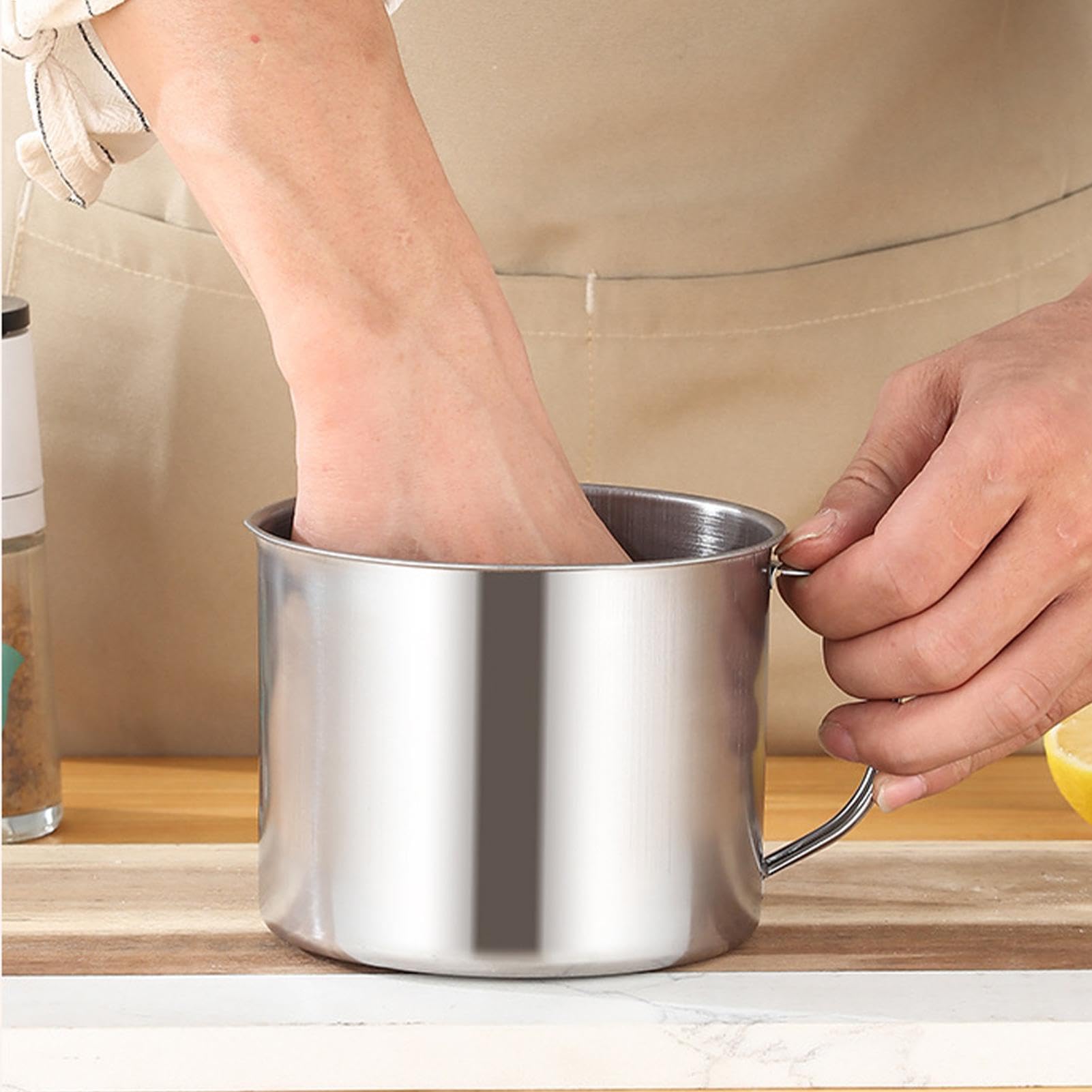 Pot à graisse - Filtre à graisse avec pot | Stockage d'huile de cuisson avec grande capacité | Récipient de graisse de café | Boîte de rangement de graisse de cuisine pour camping, pique-nique et