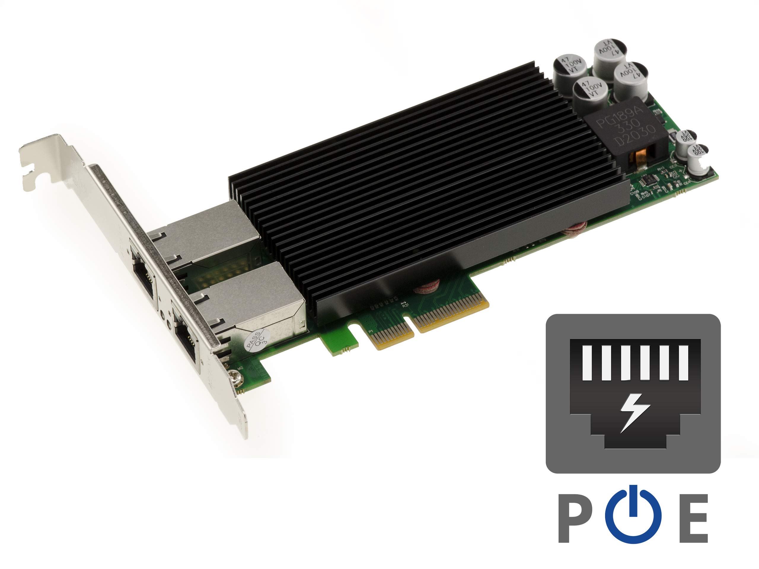 KALEA-INFORMATIQUE Carte Réseau PCIe 4 Ports RJ45 Gigabit Intel 82576 - Low & High Profile