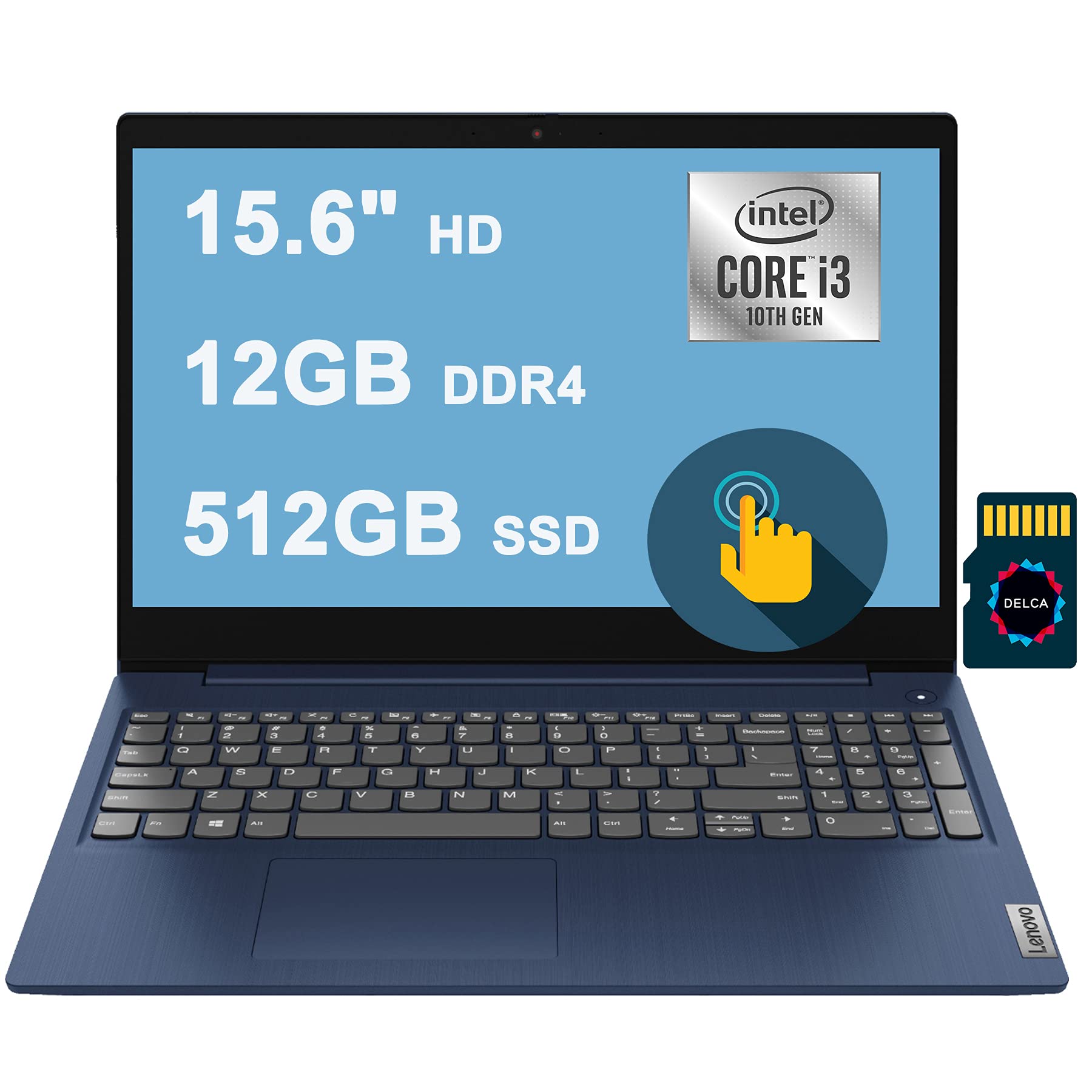 Lenovo IdeaPad 3 15 Business Laptop I 15.6" HD Touchscreen I 10th Gen Intel Core i3-10110U (Beats i5