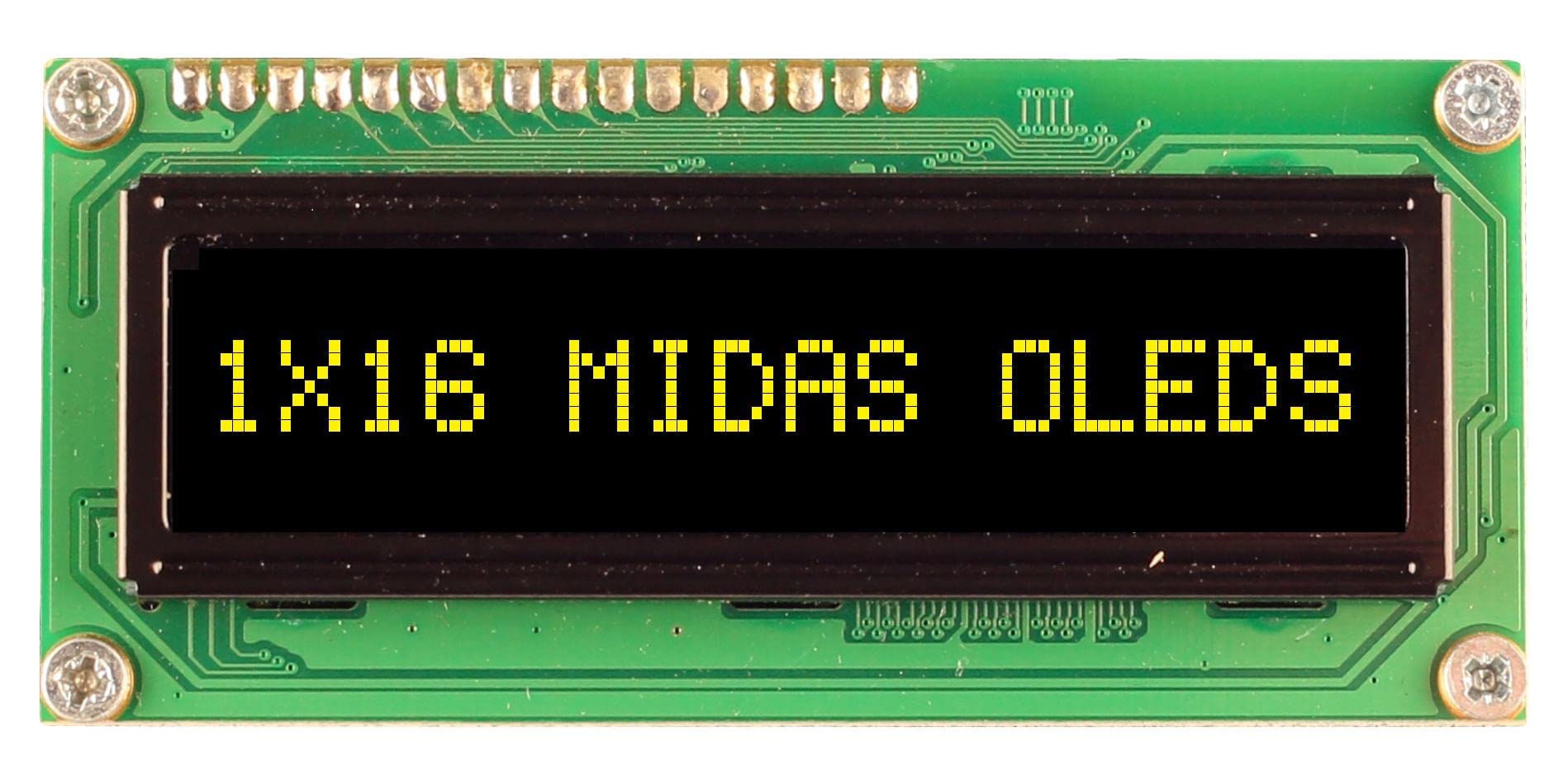 OLED-Modul, COB, 16 x 1, Parallel, 5 V, alphanumerische OLED-Displays, 1 Stück, MCOB11605BV-EYP