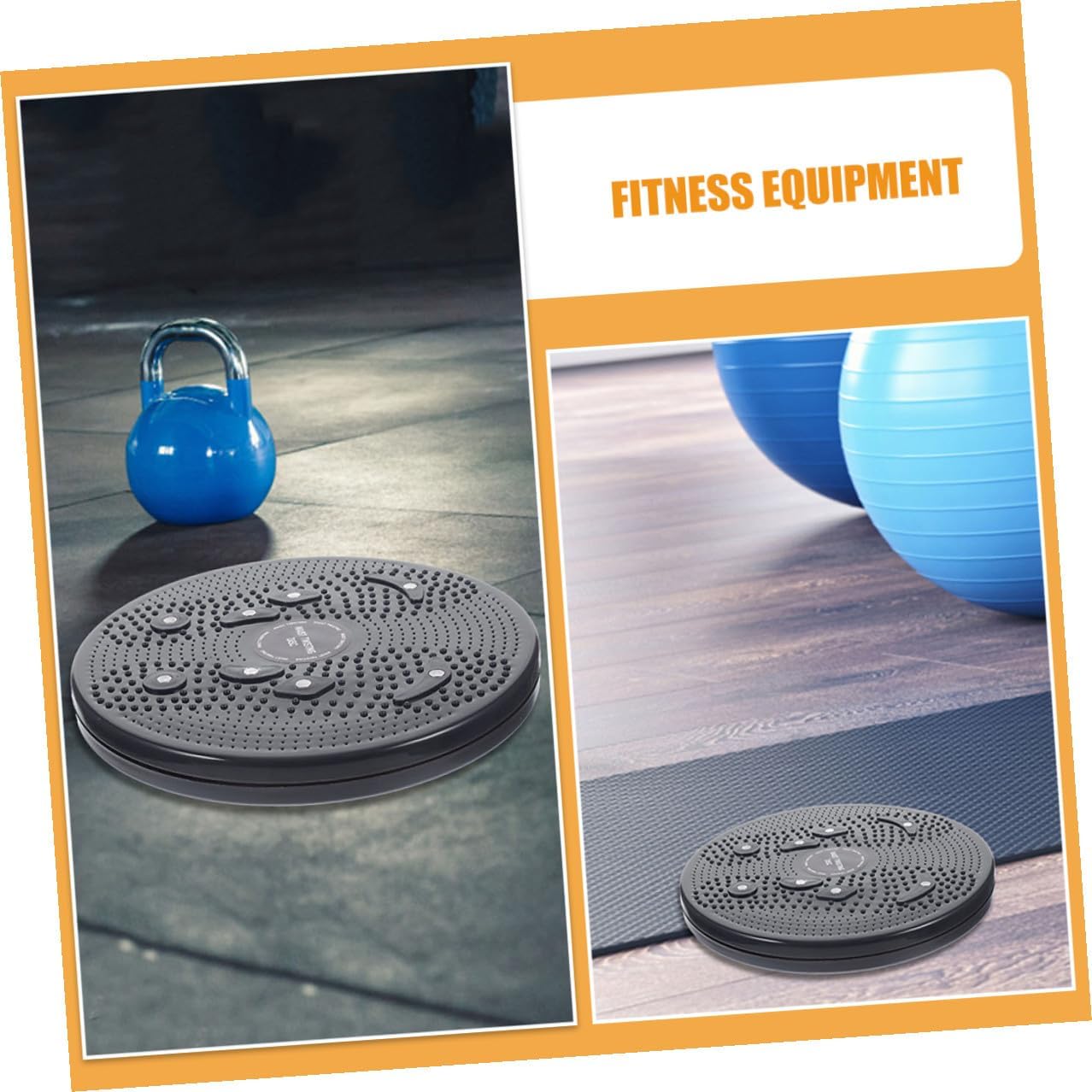 Vaguelly 2pcs Portable Twist Waist Plate for Home Workouts Lightweight Small Indoor Fitness Machine Balance Training Board for Waist Shaping and Core Exercise