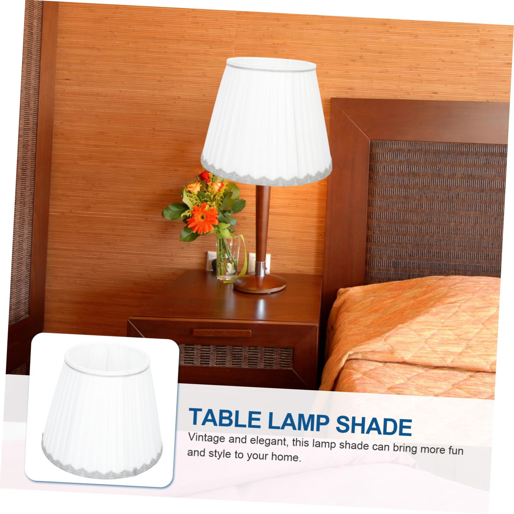 Homoyoyo Pantalla De Tela Para Lámpara De Pie y Mesa Cubierta De Lámpara Retro, Accesorio De Iluminación, Tamaño 160x200x250 Mm, Para Dormitorio y Sala De Estar, 1 Unidad