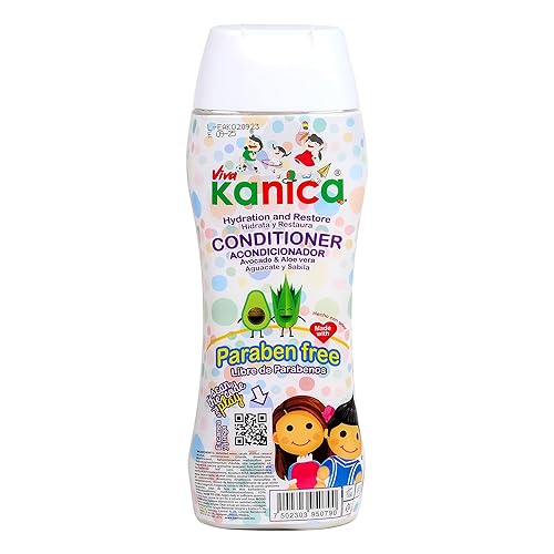 Miniatura 3 de KANICA Acondicionador hidratante – Cabello rizado – Acondicionador para niños – Producto de pelo de bebé – Acondicionador profundo con aloe vera y