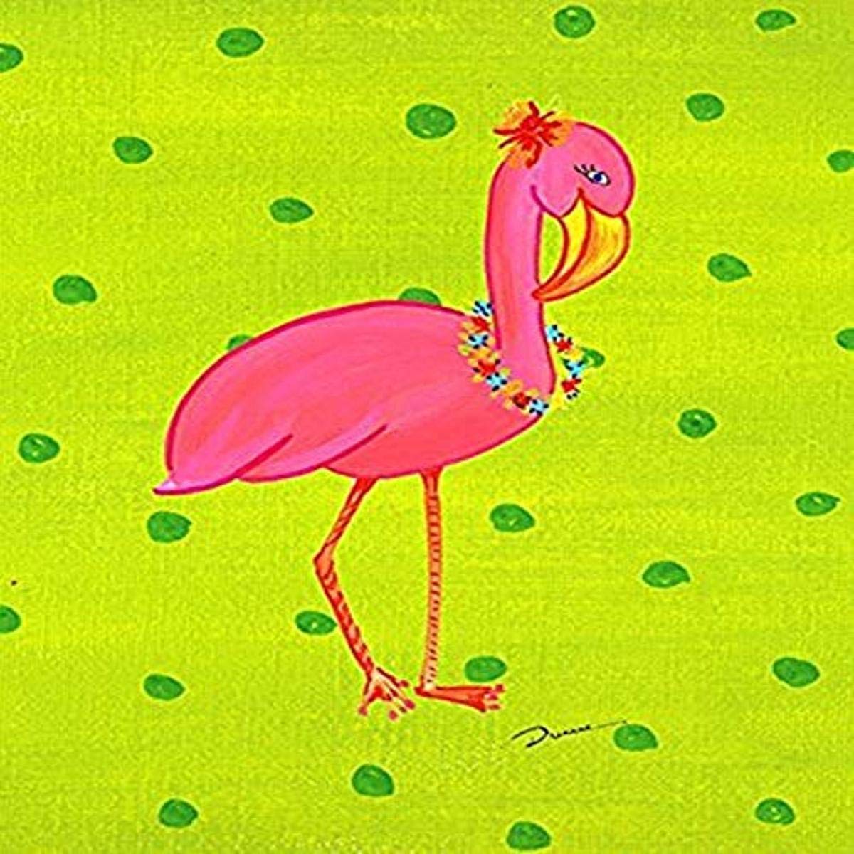 Drapeau Flamingo Multicolore Caroline's Treasures LD6153GF pavillon décoratif extérieur