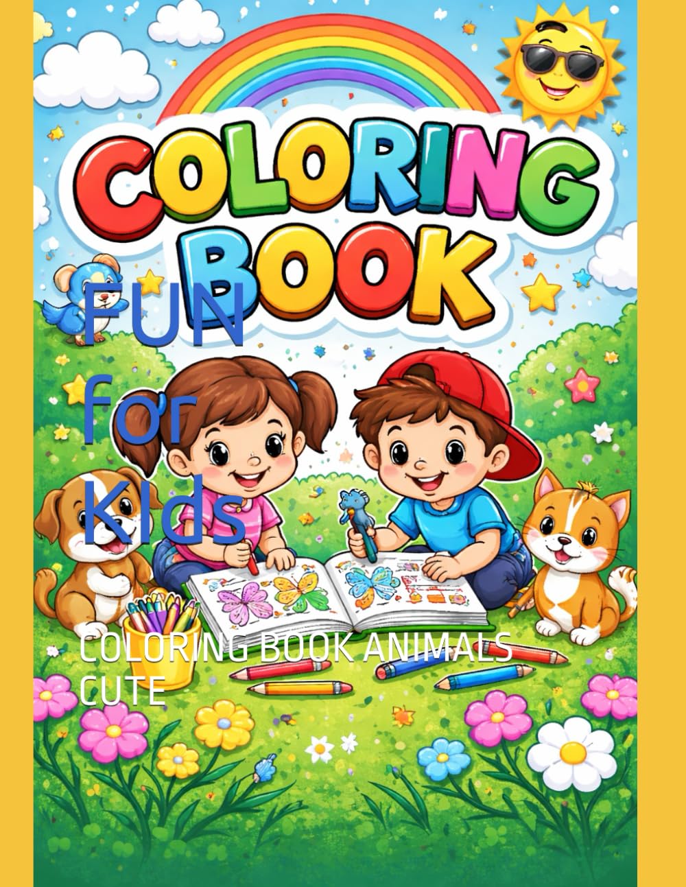 Fun for kids: COLORING BOOK ANIMALS CUTE