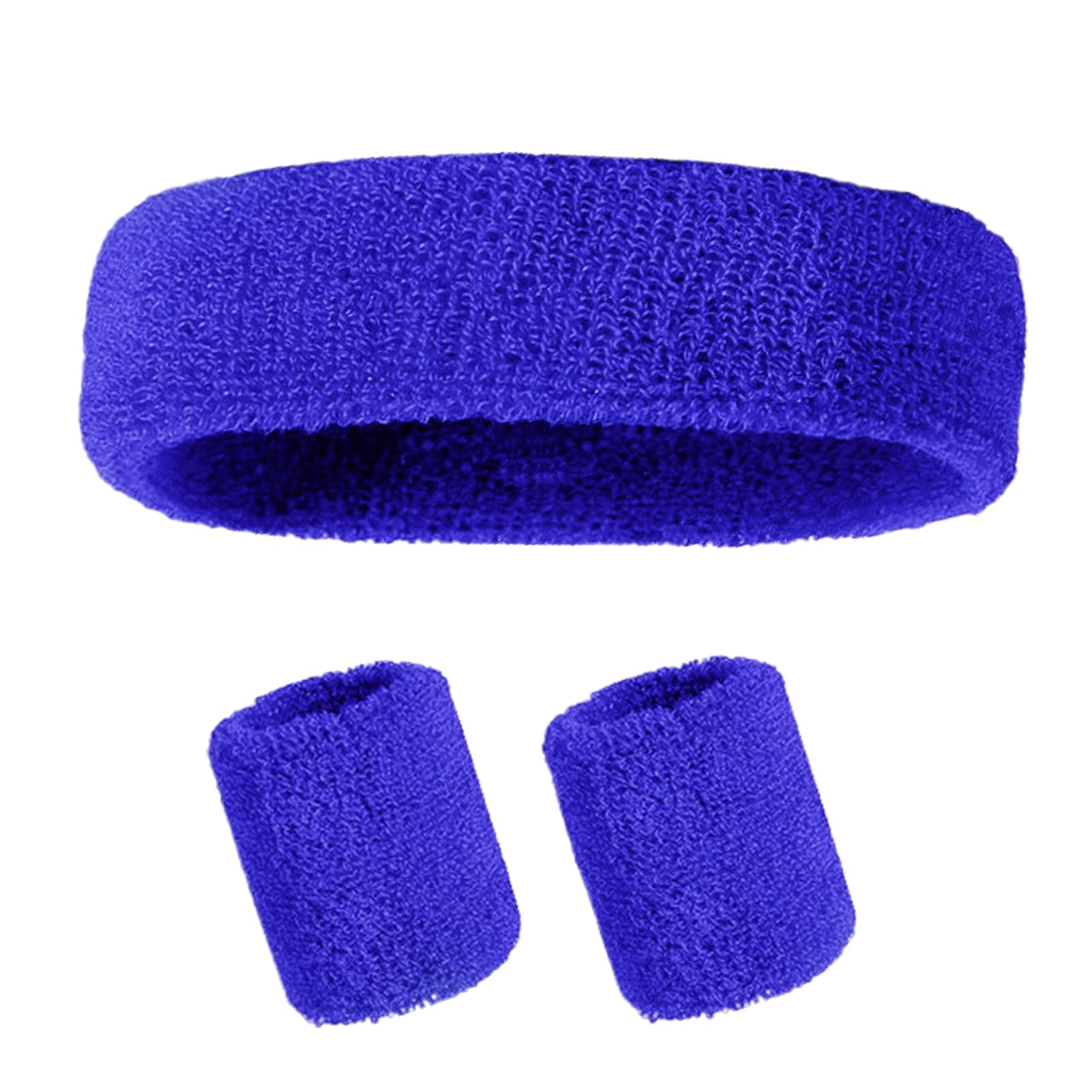 matumou Sweatband Set Sports Headband Wristband Set Terry Tennis Gymnastics Wristband Athletic Sweat Headband for Men Women