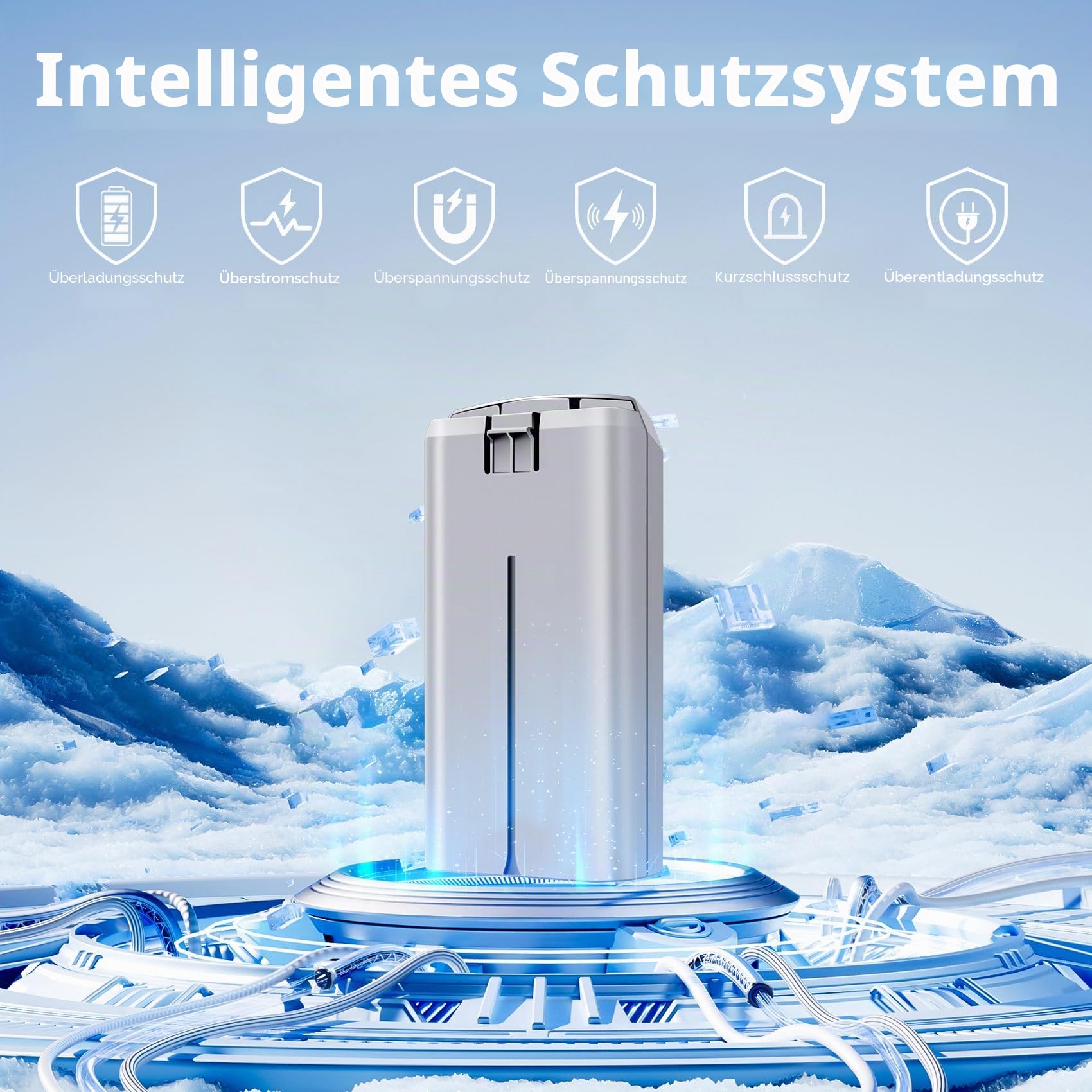 Mini 2 Series Intelligent Flight Akku 2 Stück 7.7V 2400mAh Upgraded Drohnen Akku(31 Mins Max Flight Time) Vollständig kompatibel mit DJI Mini 4K/2/2 SE/SE Drohne