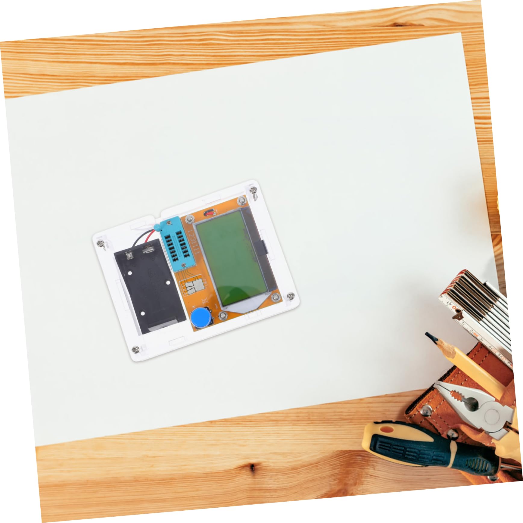 Probador de Transistores Gráfico Multifunción con Pantalla Lcd