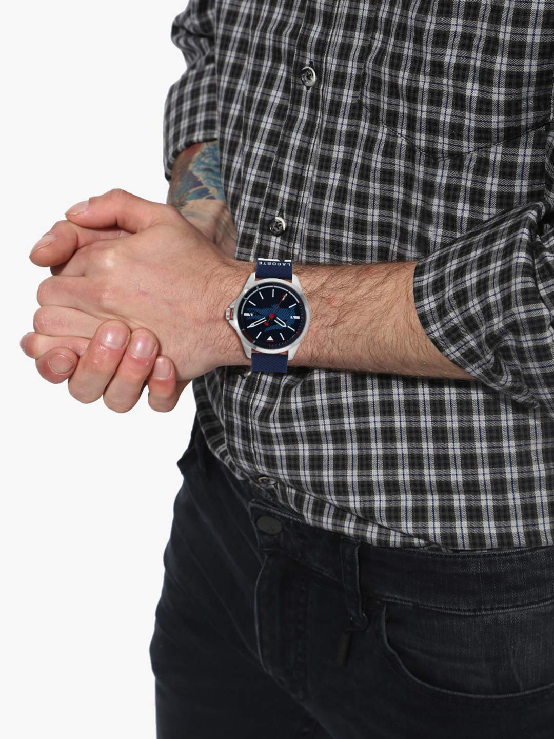 Lacoste Unisex Adult Analogue Classic Quartz Watch With Silicone