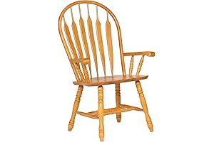 Sunset Trading Comfort Dining Chairs with Arms - Light Oak