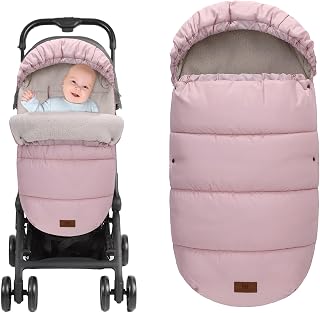 Miracle Baby Bunting Bag for Stroller, Warm Fleece Footmuff with Zippers, Convertible Infant Toddler Sleeping Bag Blanket for Boys Girls