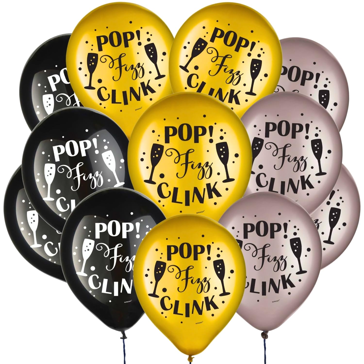 amscan 110310 Globos decorativos impresos, multicolor, 12 pulgadas