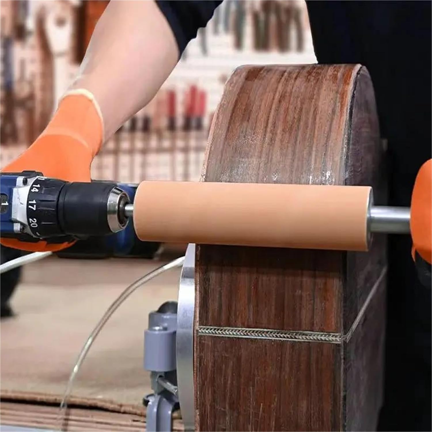 Professional Guitar Builder Tools Rolling Pin Sander Hand Held Machine Acoustic Guitar Repair Tool image 4