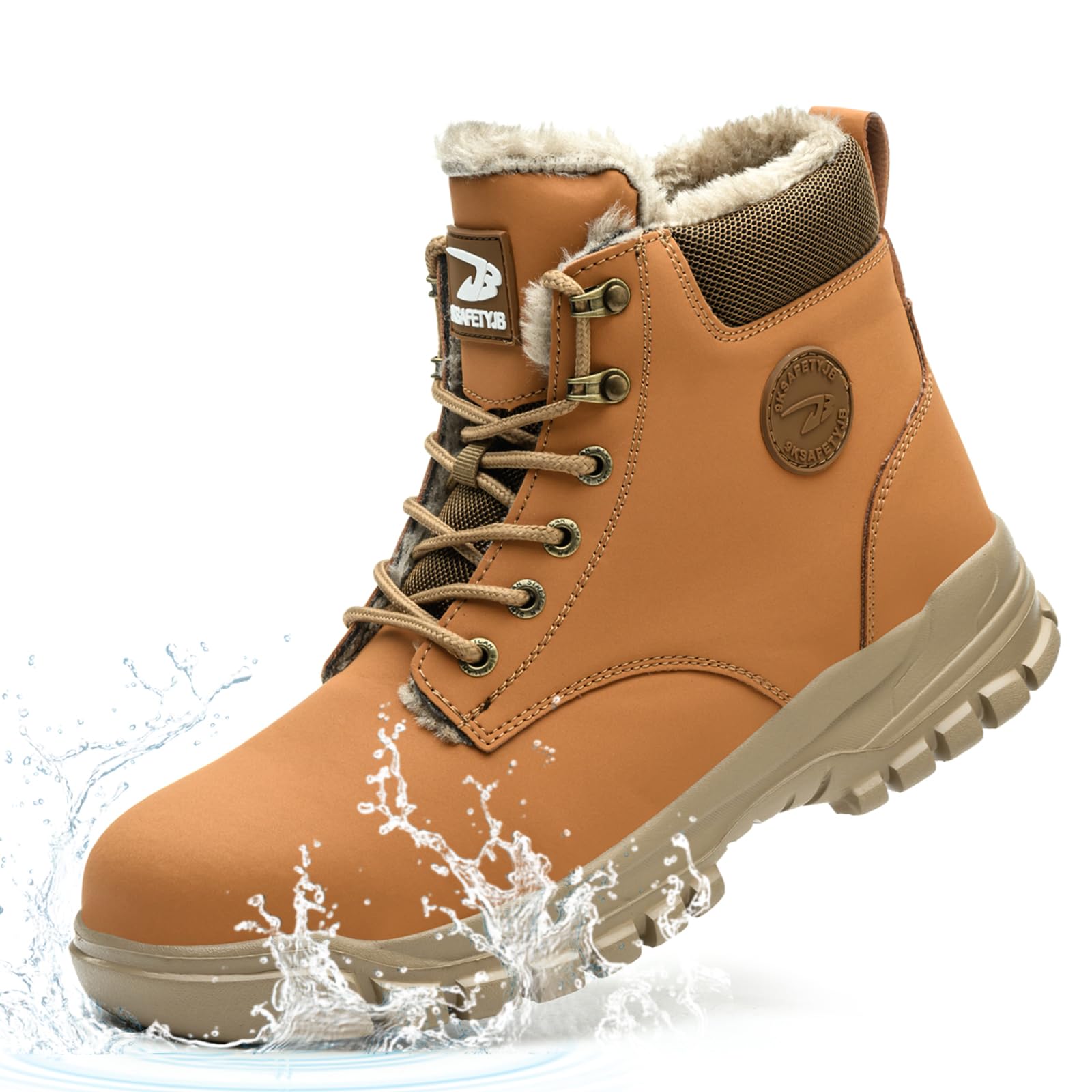 Chaussures De Sécurité Hiver Hommes Femmes - Imperméables, Doublure Chaude, Bout Acier, Semelle Antidérapante, Tailles 38-46
