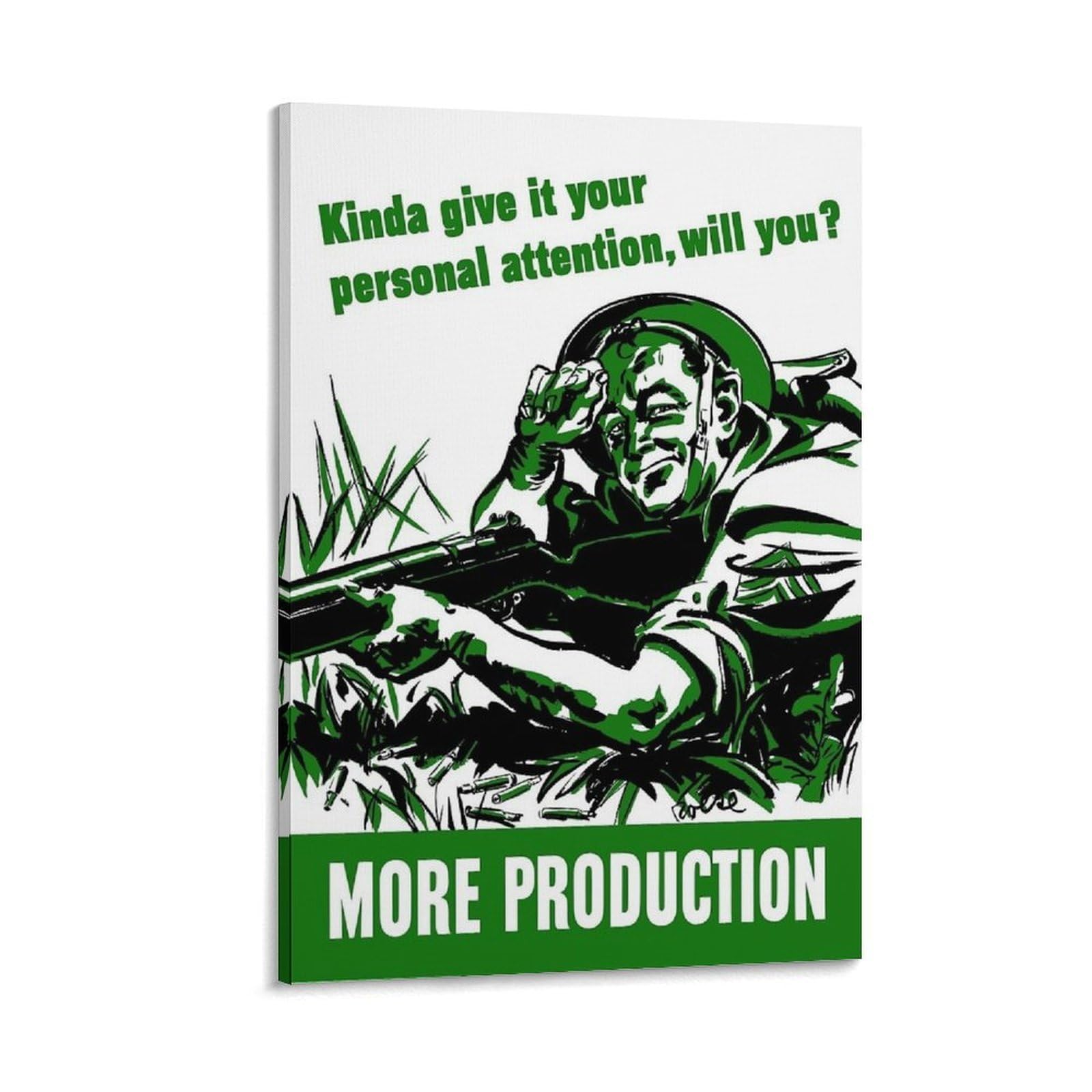 More Production - World War Two Canvas Printing Wall Art Prints Wall Decor Posters Scandinavian Bohemian Living Room