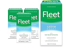 Fleet Saline Enema with Liquid Glycerin Suppositories