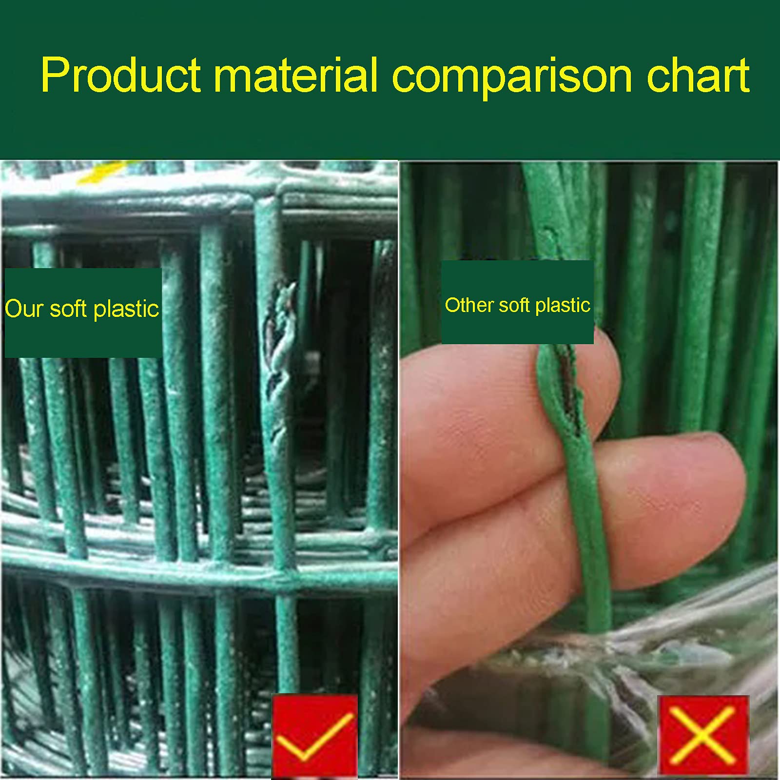Malla De Alambre Verde, 3.93 Pies X 59 Pies Tamaño De Malla 1.18 X 1.18 Pulgadas Utilizada Para Proteger Granjas Parques Sitios De Construcción Jardines Fábricas Carreteras Etc,Verde,1.8 meters high