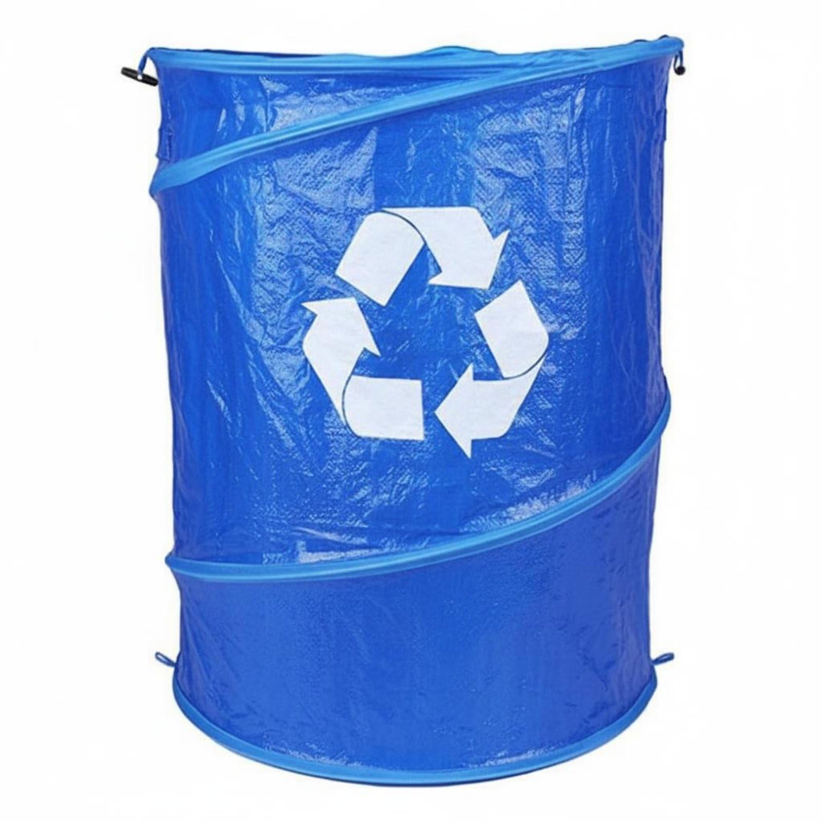 Bidone Sprung Up da Campeggio Apertura Istantanea Cestino da Campeggio Impermeabile Portatile Contenitore Rifiuti Pieghevole per Giardino, Esterno, Blu, Blu, 48X61cm 110 Litri 29 Galloni