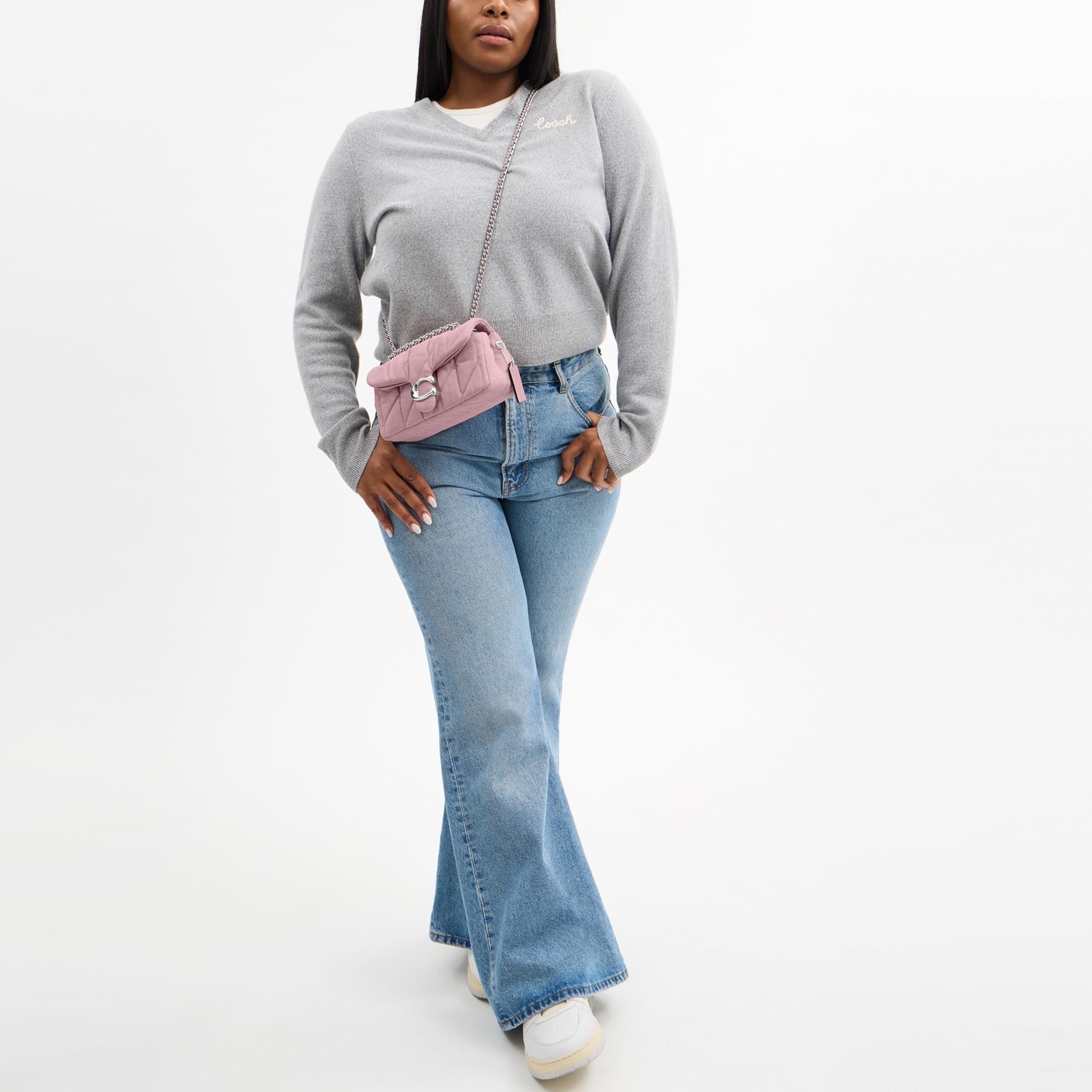 COACH Women's Quilted Leather Tabby 20 Shoulder Bag: One Size Ballerina