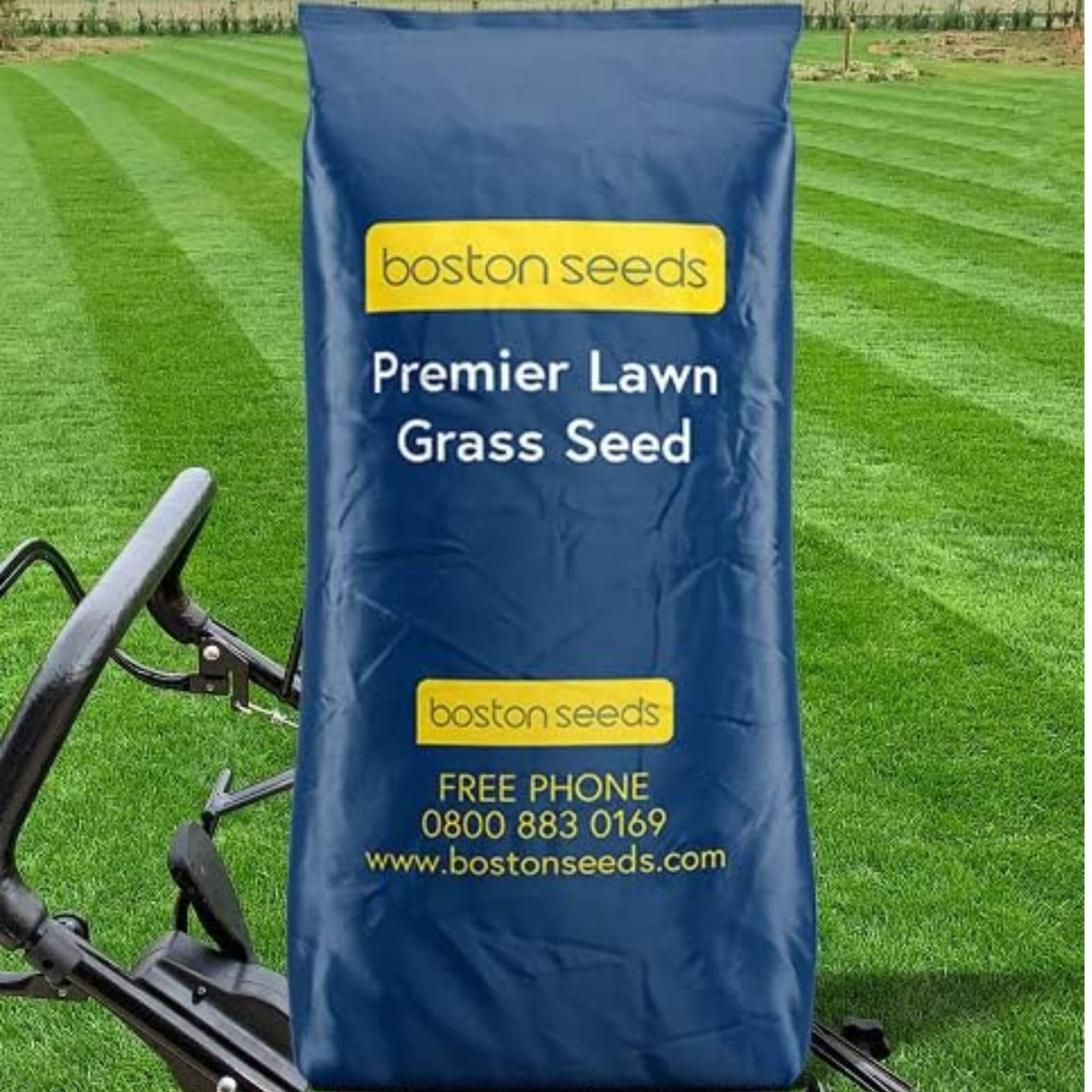 Boston Seeds Premier Grass Seed for Premium, Professional Lawns (1 x 2kg)