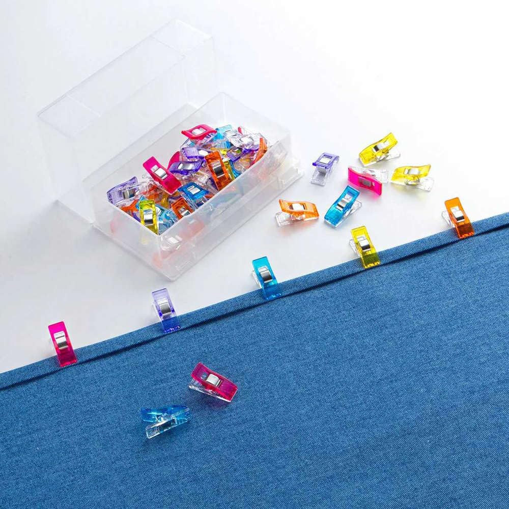 Clover Wonder Clips – Confezione Assortita Da 26 Clip Per Cucito E Patchwork (Mini, Classic, Jumbo) - 4