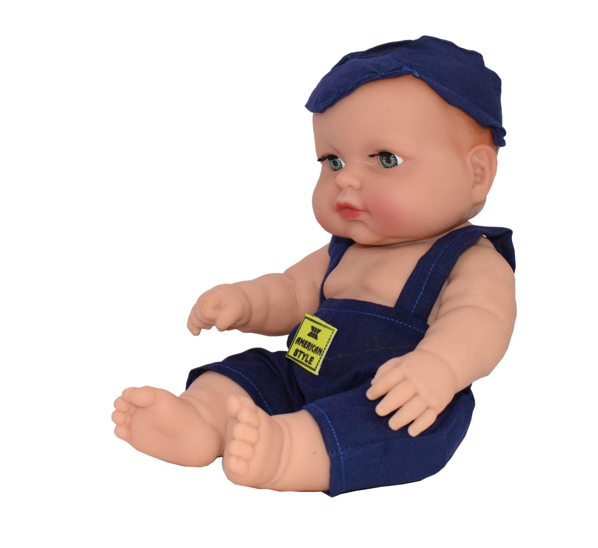 EL FIGO Soft Feel Squishy Cute Little Doll in Dungaree Dress for Kids (Multicolour) - Image 2 thumbnail