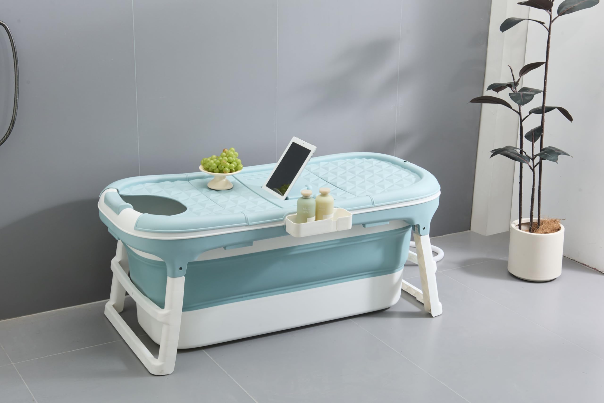 Faltbare Badewanne Erwachsene Klappbare mobile Badewanne ideal für kleine Badezimmer (128BL)