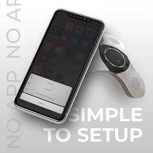 Miniatura 9 de Skywin Altavoz de conferencia con micrófono - Altavoz inalámbrico de llamada de conferencia para teléfono móvil y computadora, alta sensibilidad