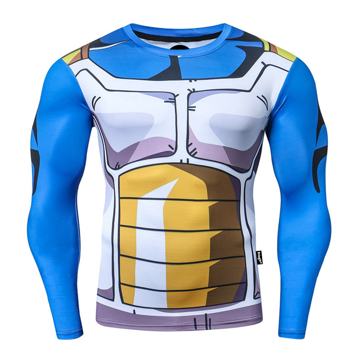 NessfitSuperhero Mens Compression Top Long Sleeve Gym Base Layer Training Fitness Shirt Workout Thermal Sweatshirt