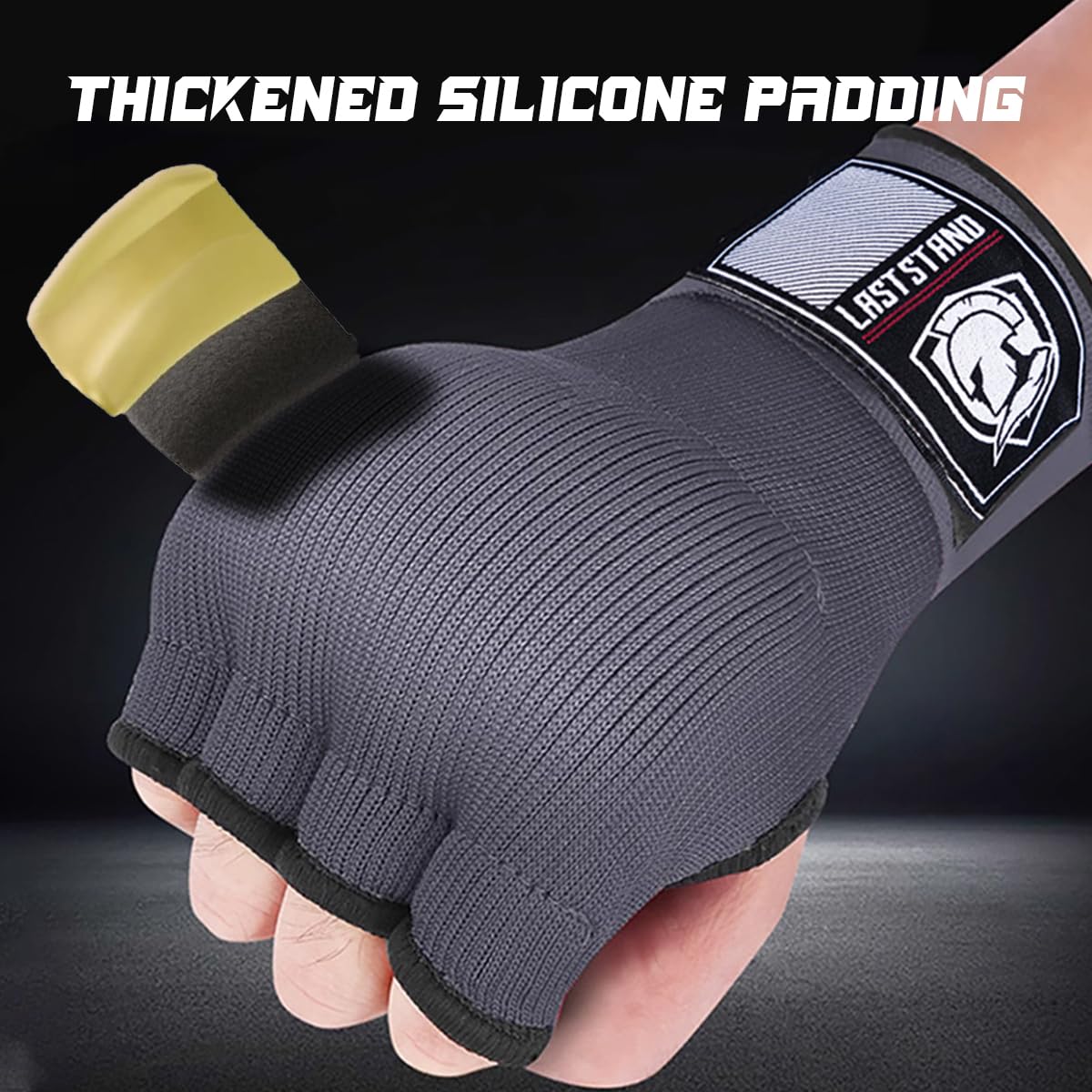 Guantes de Boxeo con Correas de 75 cm, Acolchado para Muay Thai, MMA, Kick Boxing