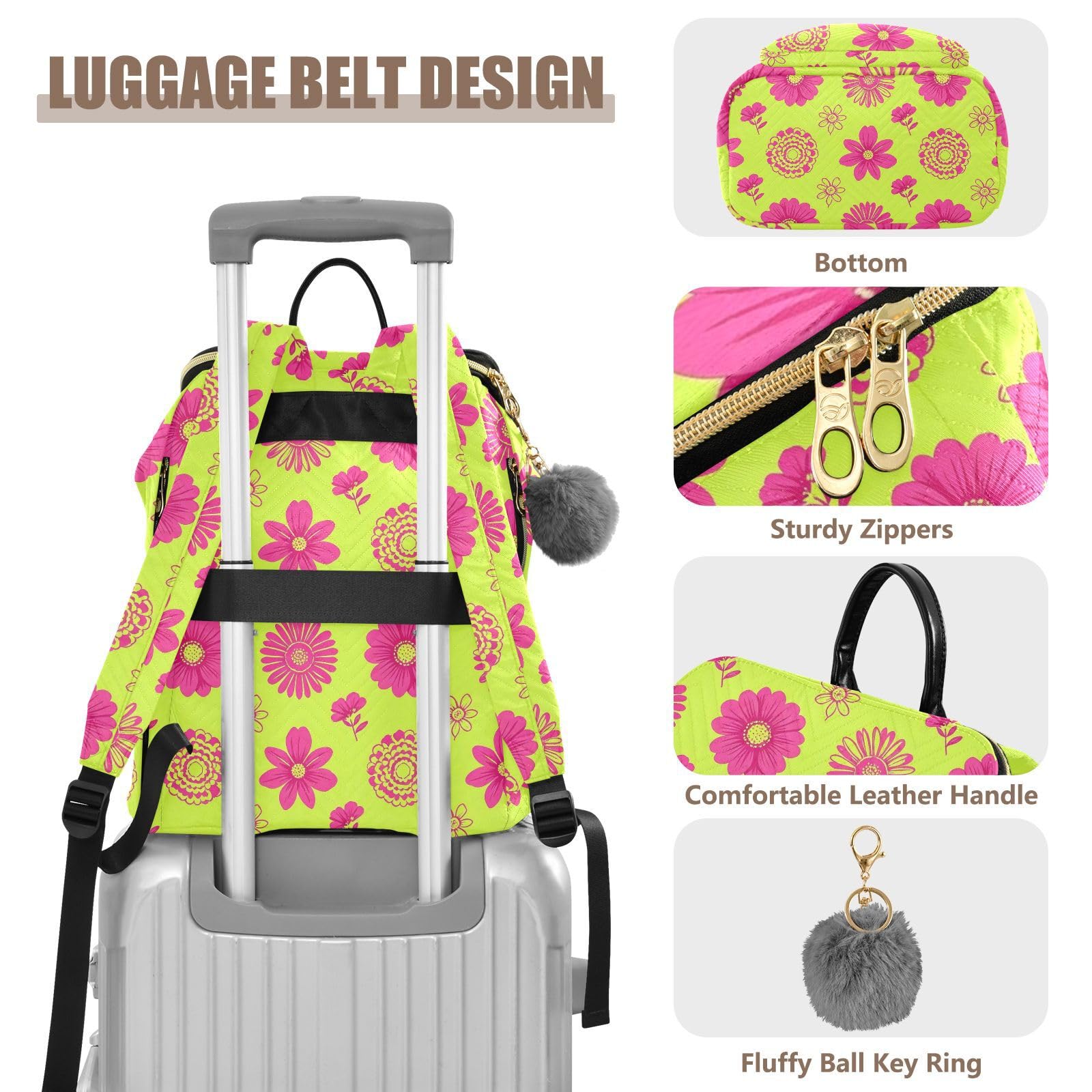 Zaino alla moda da 15 l per le donne leggero durevole versatile borsa