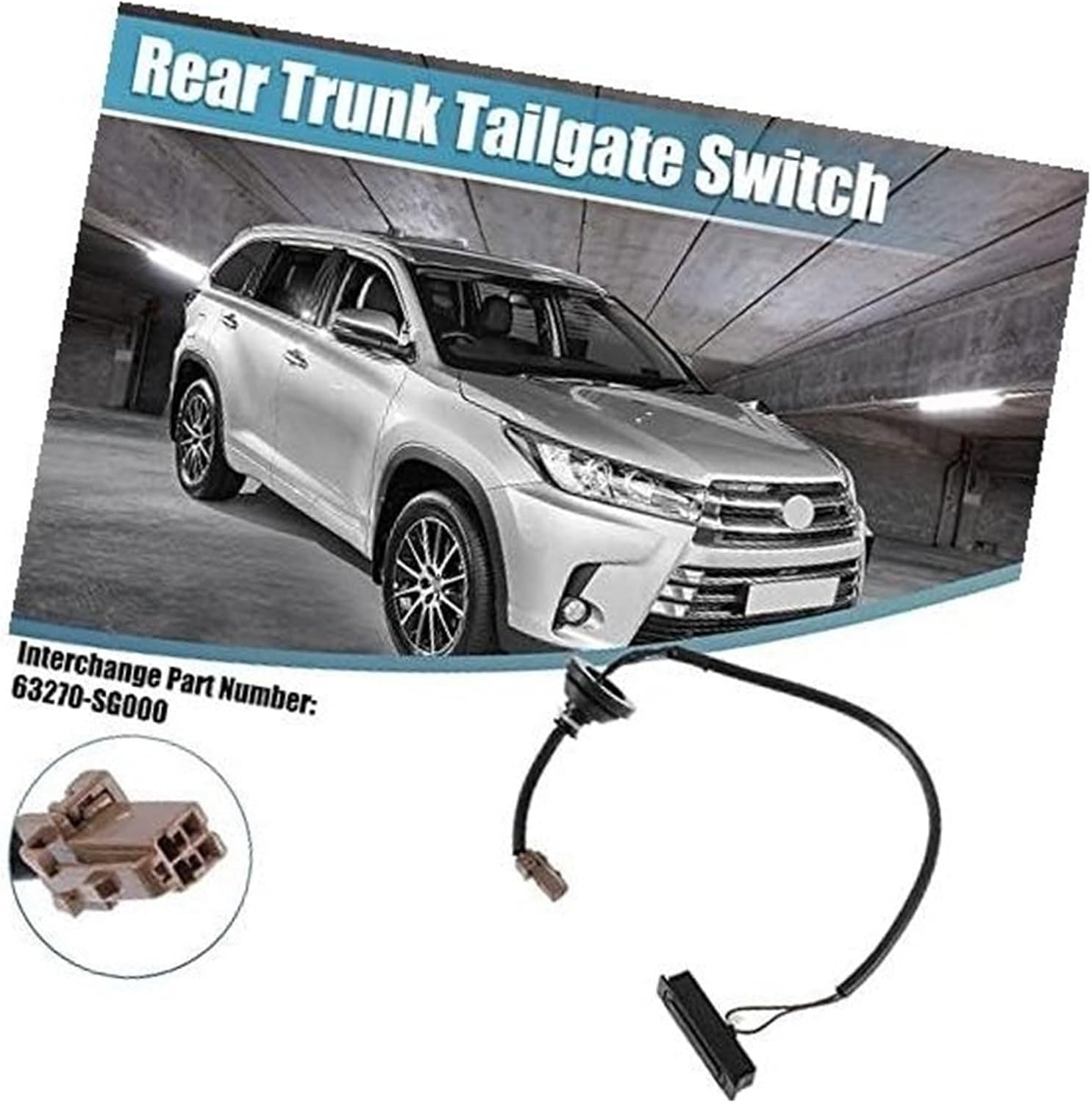 63270-SG000 Rear Trunk Tailgate Rear Door Switch, for Subaru, for Forester, 2014-2018 Car Boot Switch